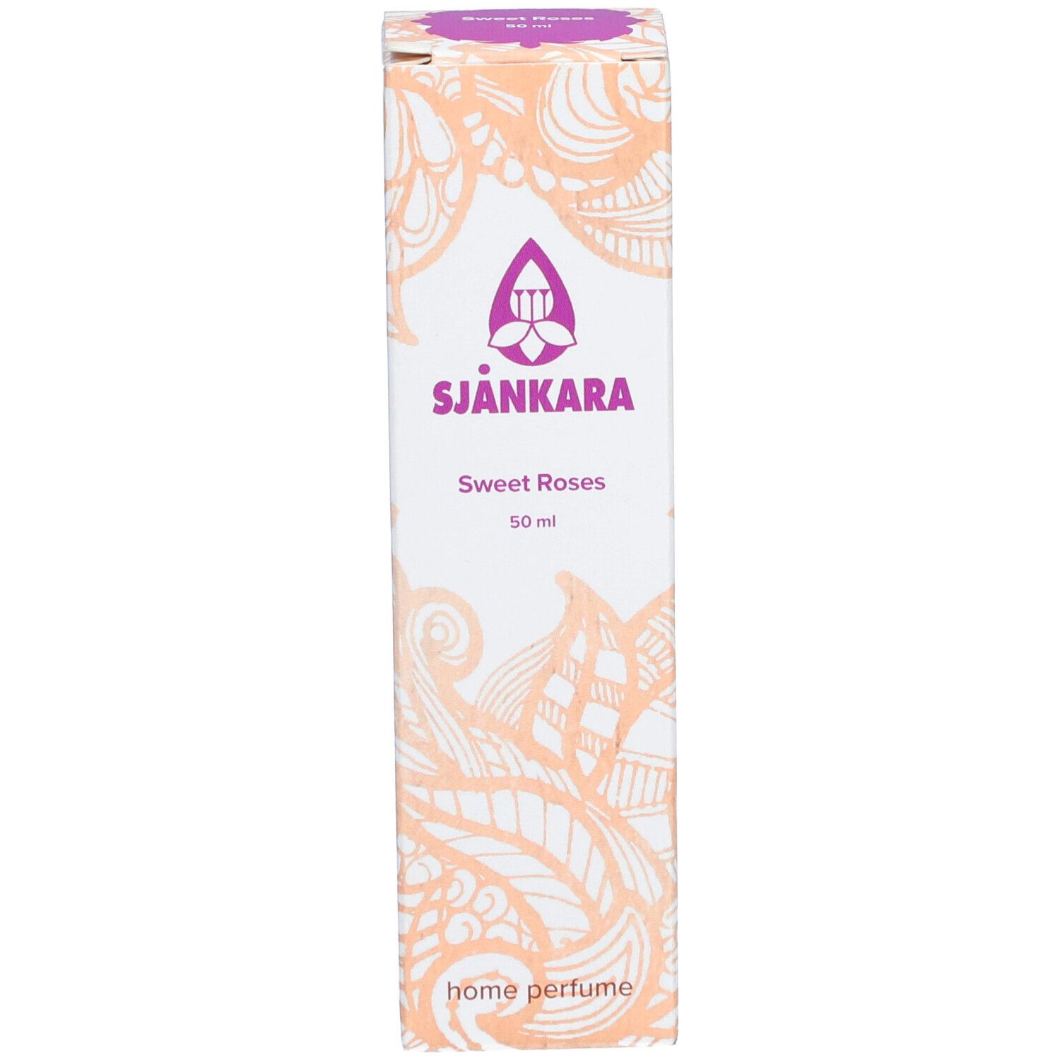 Emballage avec inscription: Sjankara Sweet Roses, 50 ml, Home Perfume.