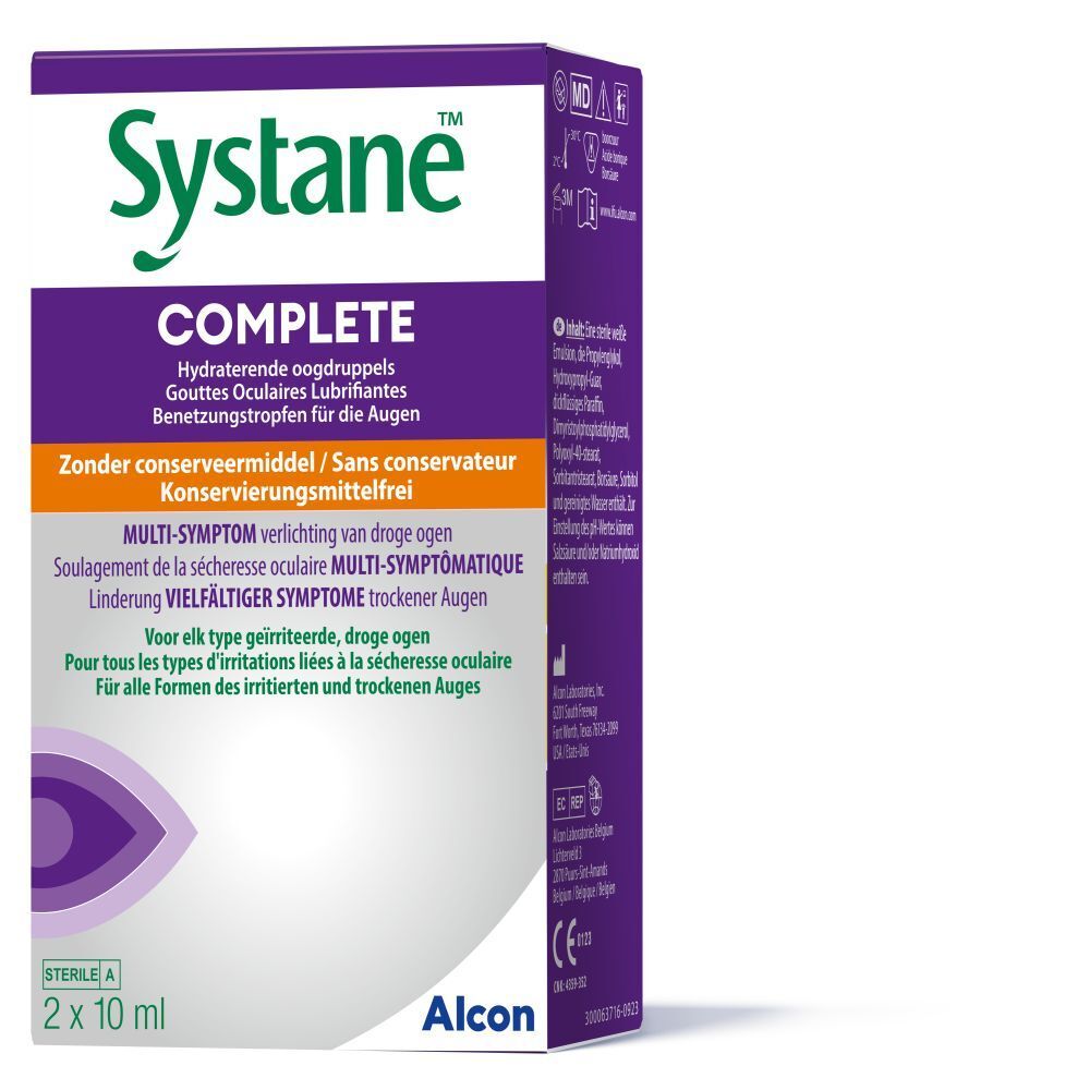 SYSTANE Complete Gouttes Oculaires Luvrifiantes 2 x 10 ml