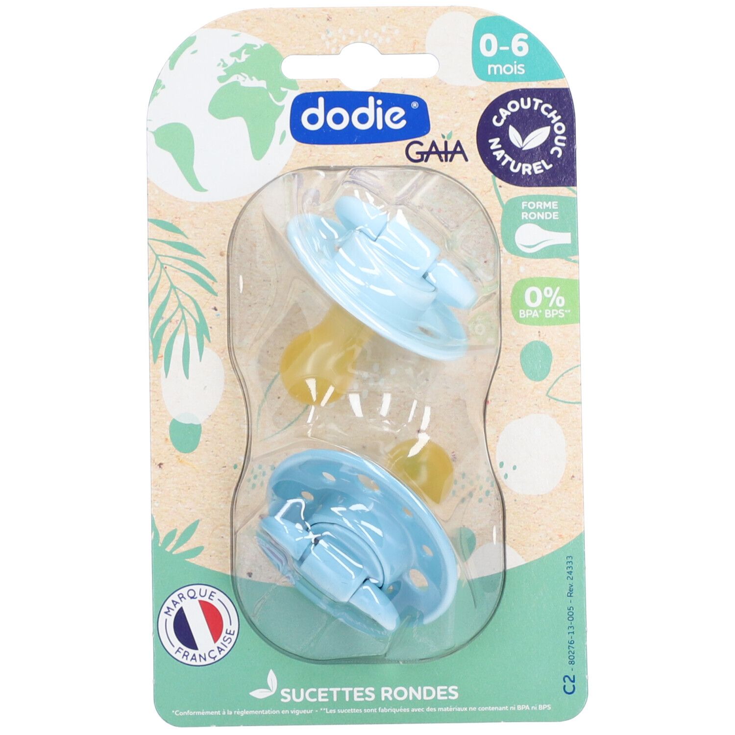 Dodie Sucettes Anatomiques Bleu 6 Mois