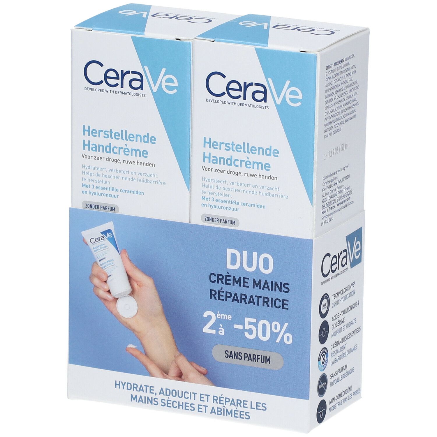 CeraVe Crème mains réparatrice 2ème à -50 %
