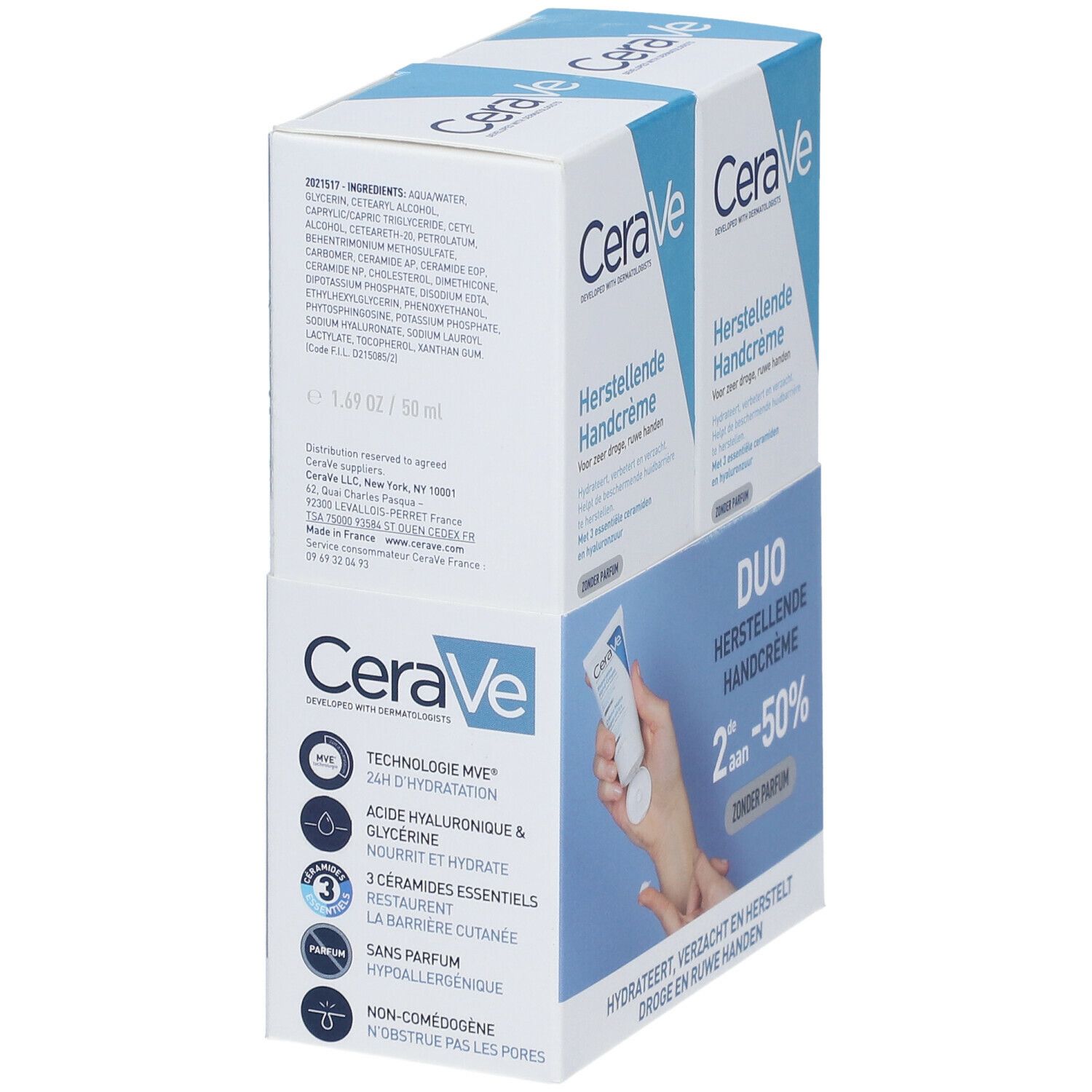 CeraVe Crème mains réparatrice 2ème à -50 %