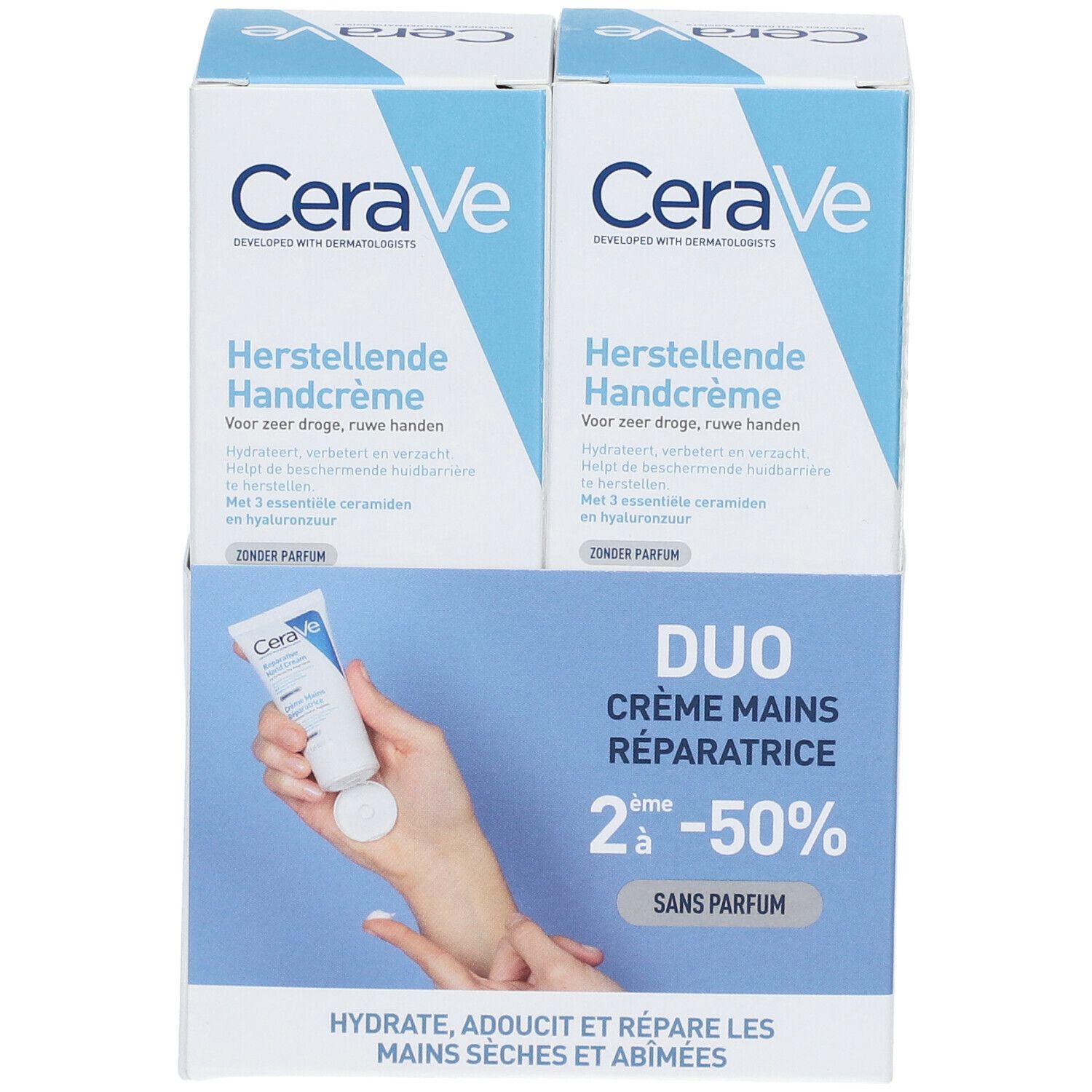 CeraVe Crème mains réparatrice 2ème à -50 %