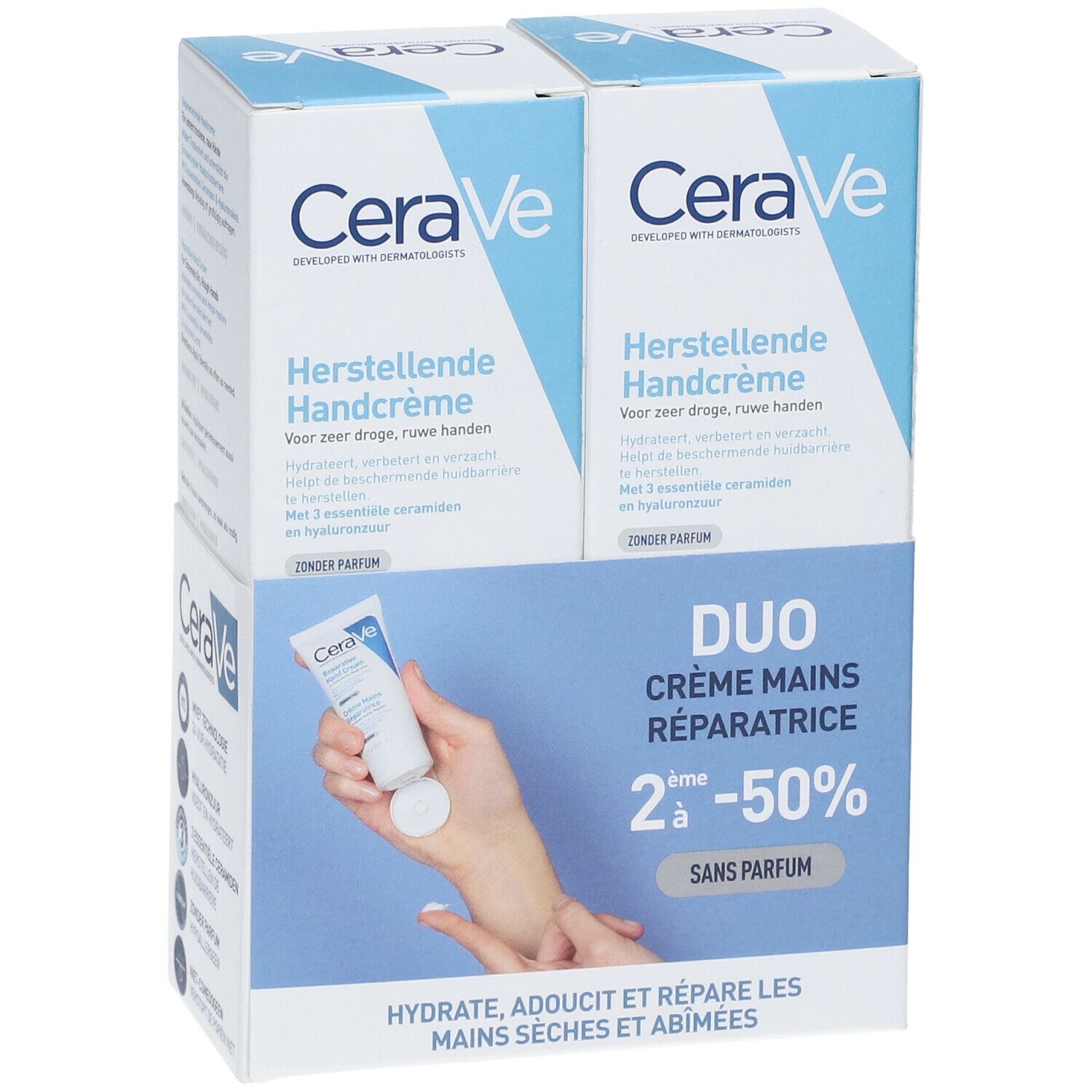 CeraVe Crème mains réparatrice 2ème à -50 %