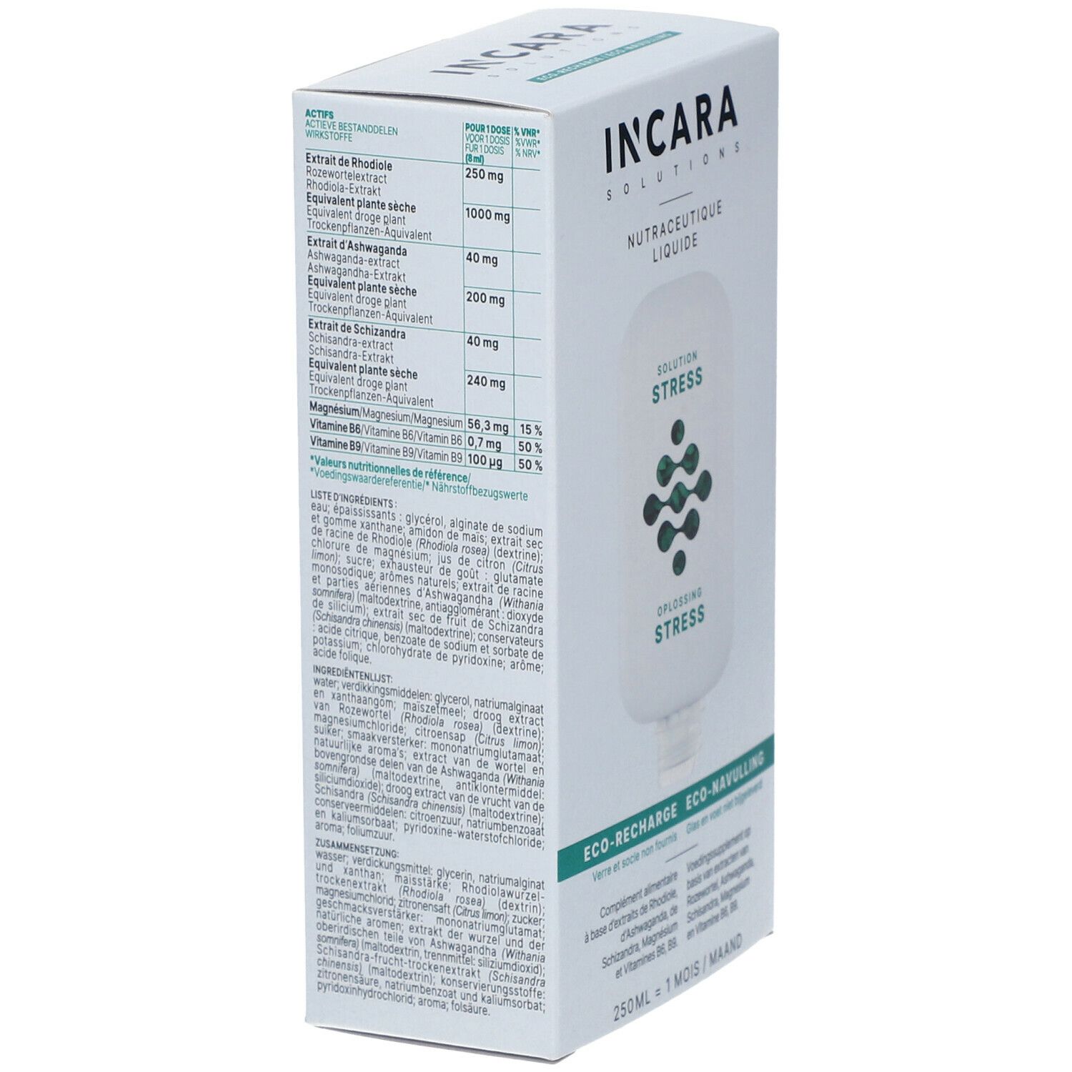 INCARA Solution Stress Éco-Recharge