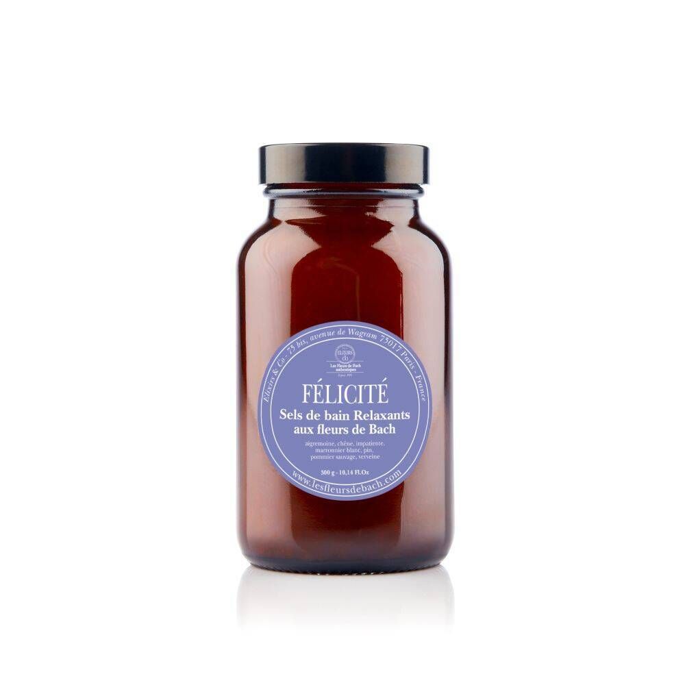 ELIXIRS & CO Les Fleurs de Bach FÉLICITÉ Sels de bain Relaxants