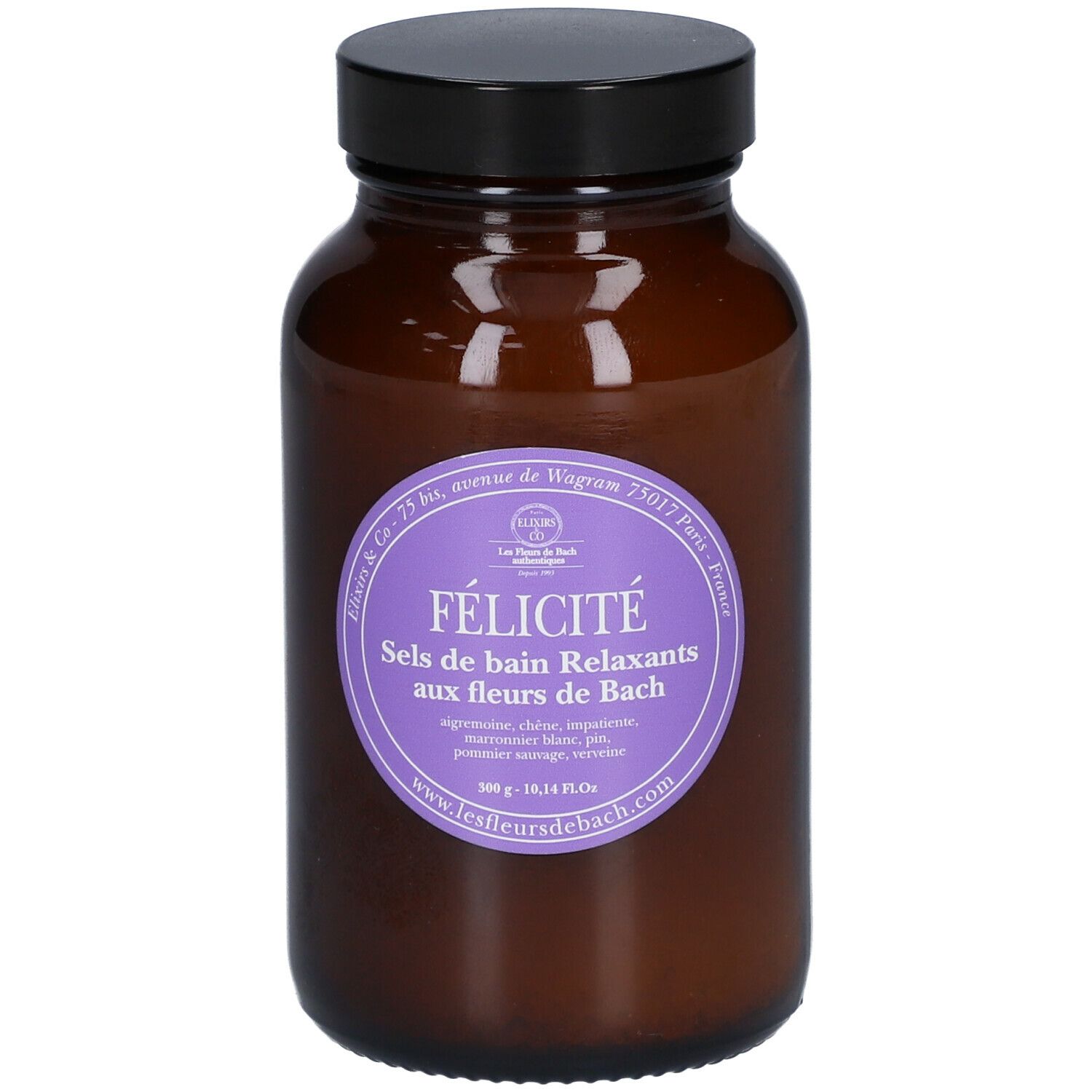 ELIXIRS & CO Les Fleurs de Bach FÉLICITÉ Sels de bain Relaxants