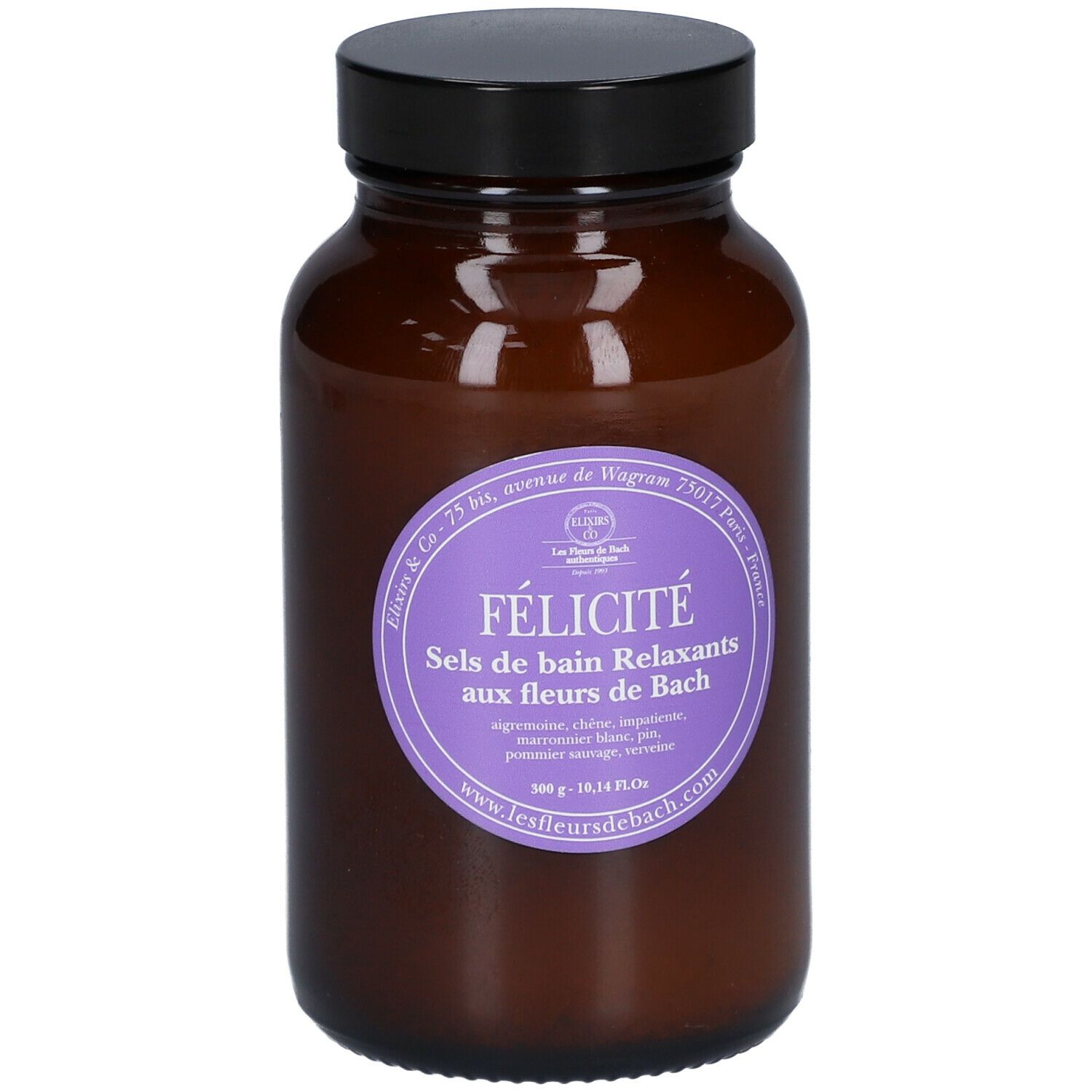 ELIXIRS & CO Les Fleurs de Bach FÉLICITÉ Sels de bain Relaxants