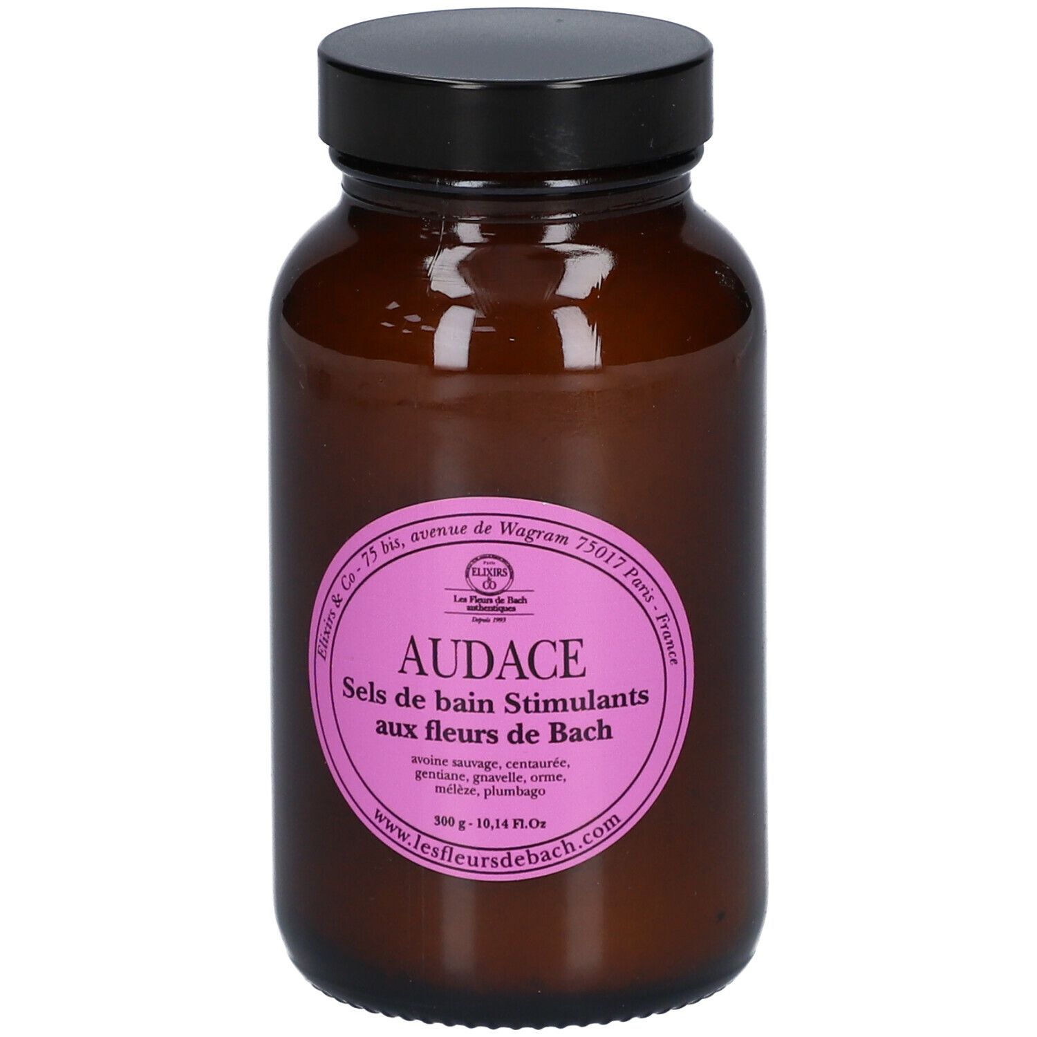ELIXIRS & CO Les Fleurs de Bach AUDACE Sels de bain Relaxants