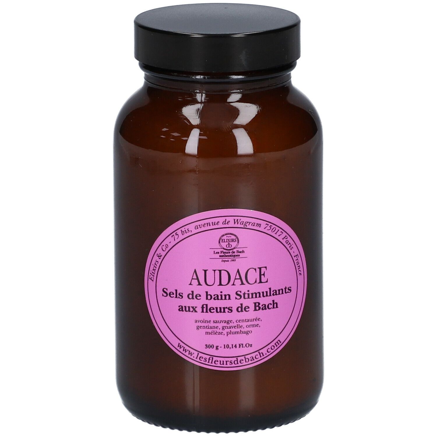 ELIXIRS & CO Les Fleurs de Bach AUDACE Sels de bain Relaxants