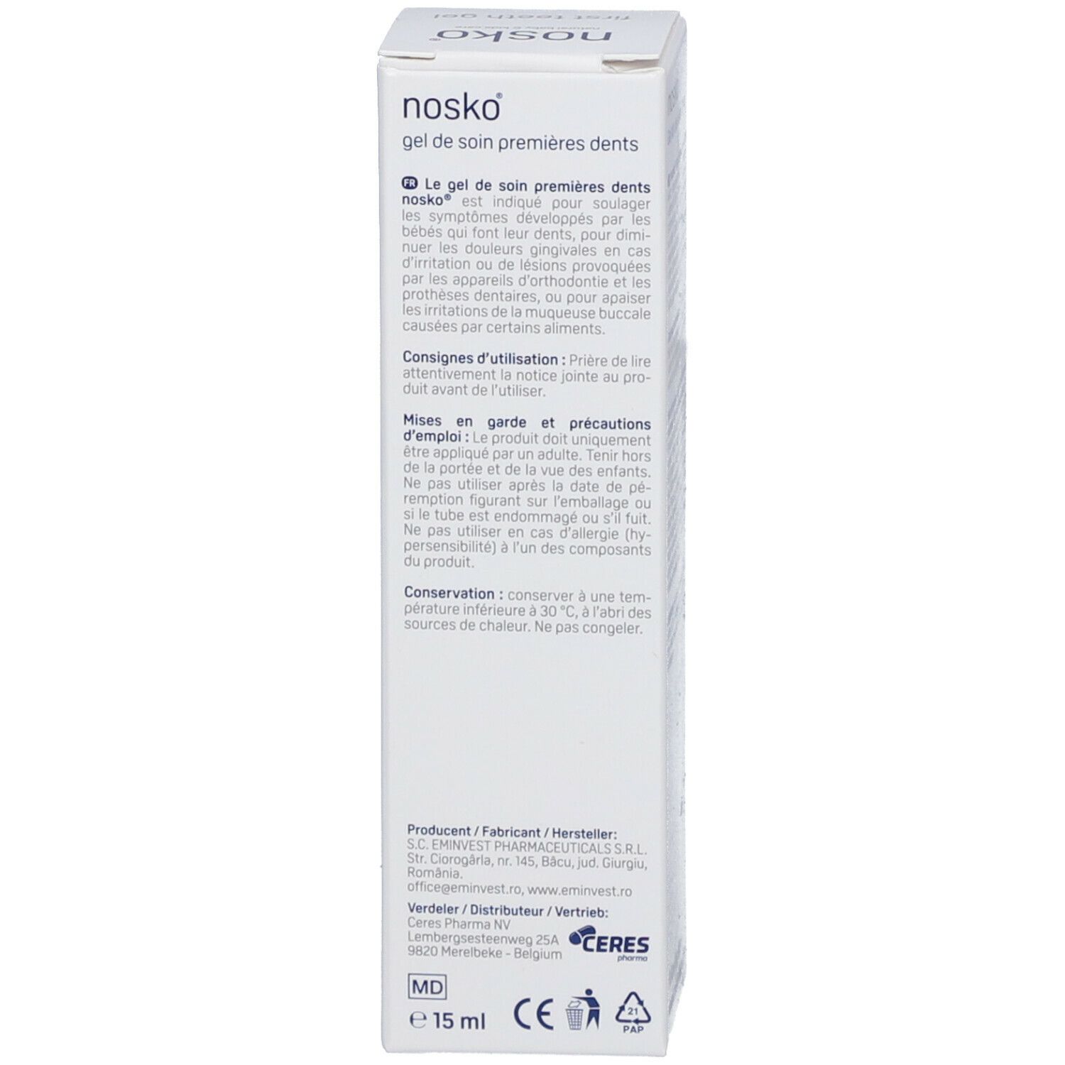 NOSKO® gel premières dents
