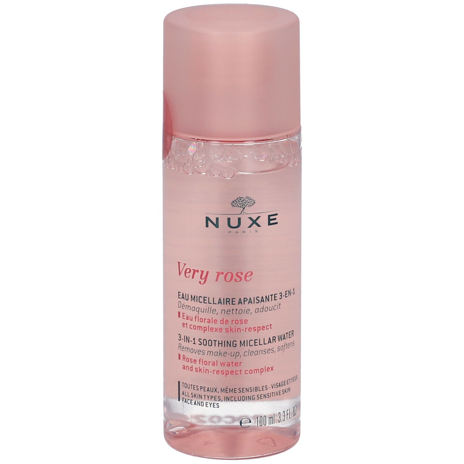 NUXE Very Rose Eau Micellaire Apaisante 3-en-1 Toutes peaux