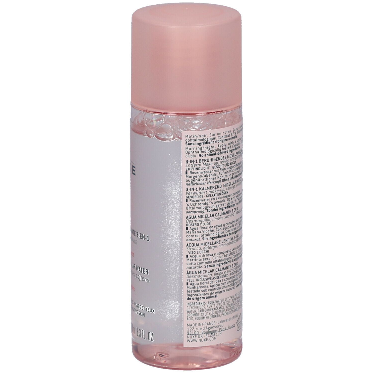 NUXE Very Rose Eau Micellaire Apaisante 3-en-1 Toutes peaux