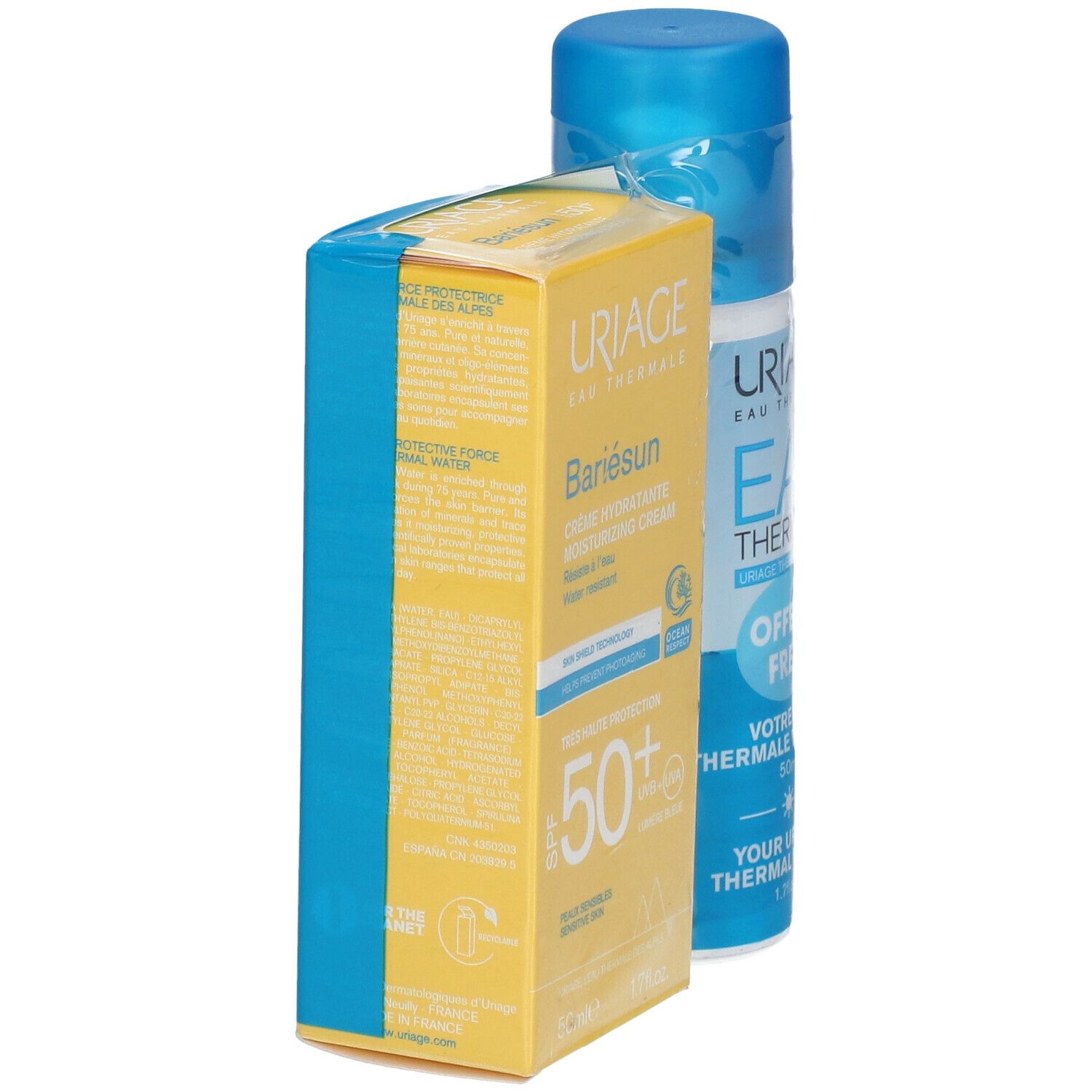URIAGE Bariésun Crème SPF50+ + Eau thermale
