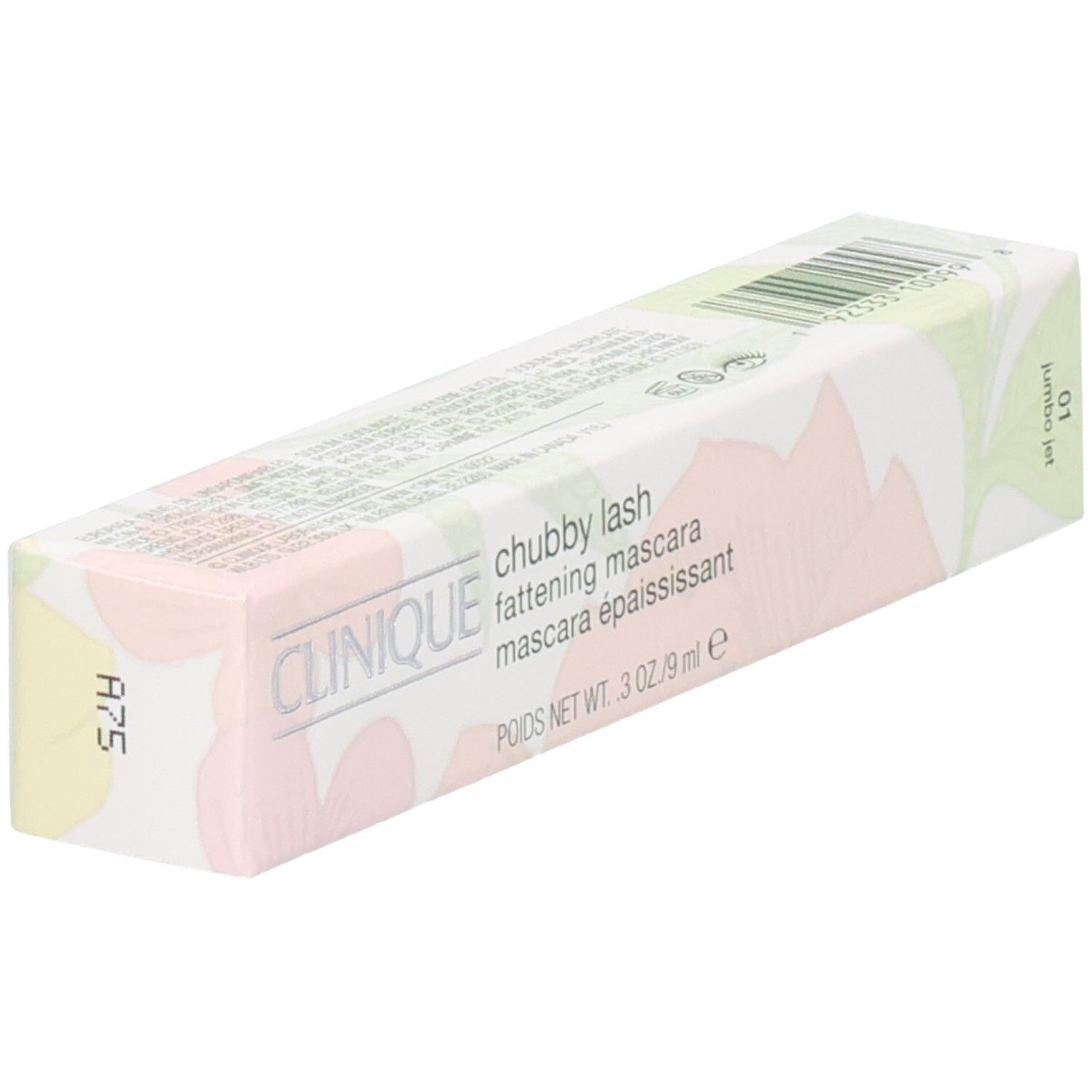 Emballage du mascara Clinique Chubby Lash, 9 ml, teinte Jumbo Jet.