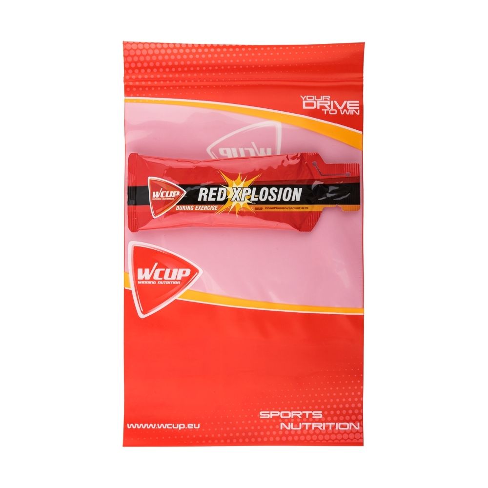 Sachet WCUP Red Xplosion pour sportifs, 40ml.