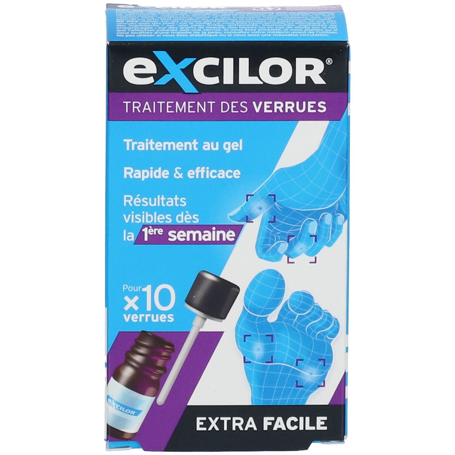 Emballage Excilor® Traitement des Verrues.