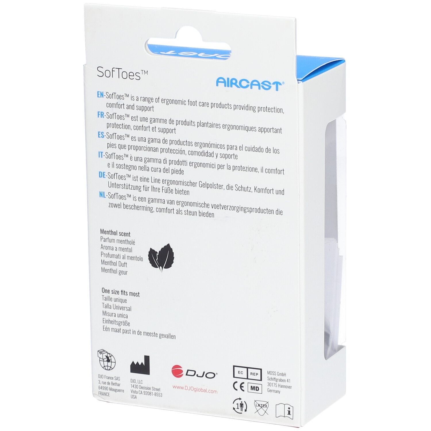 DonJoy Aircast Softoes Protecteur Petit Orteil