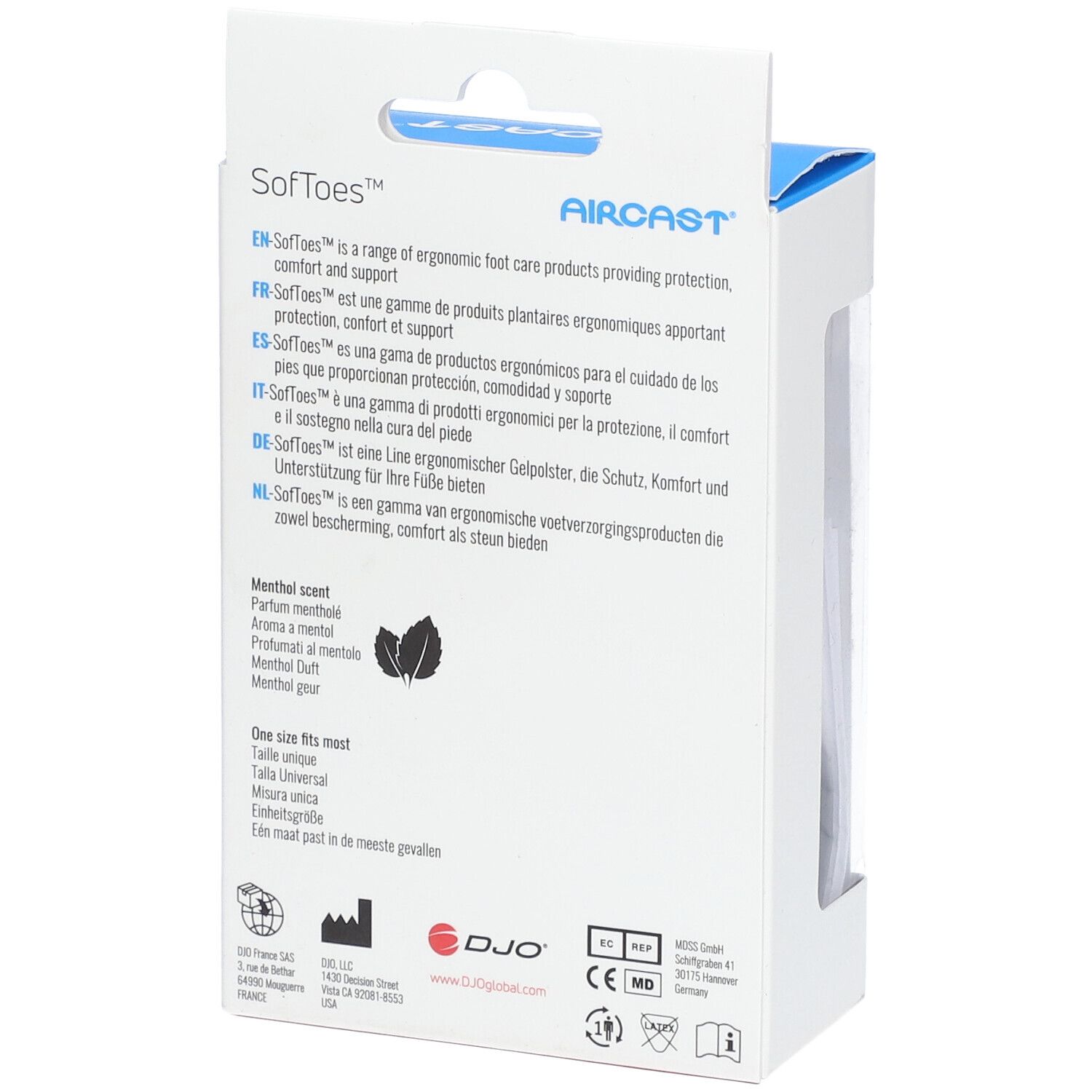 DonJoy Aircast Softoes Protecteur Hallux Valgus