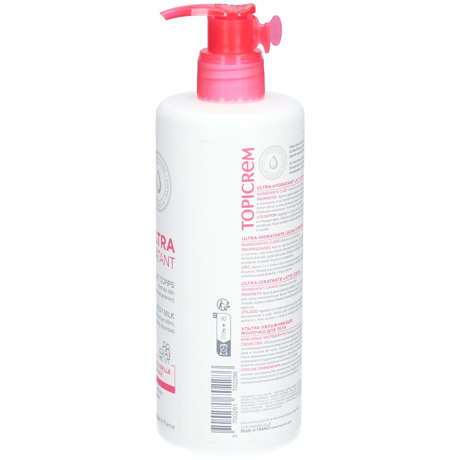 Topicrem Ultra Hydratant Lait Corps