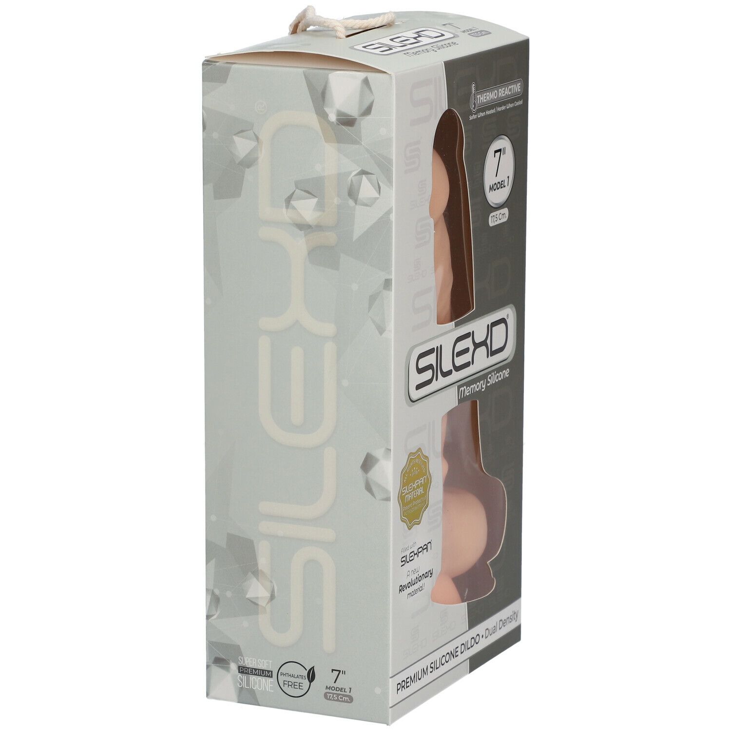 SILEXD Premium Silicone Dildo Modèle 1 Chair 17,5 cm