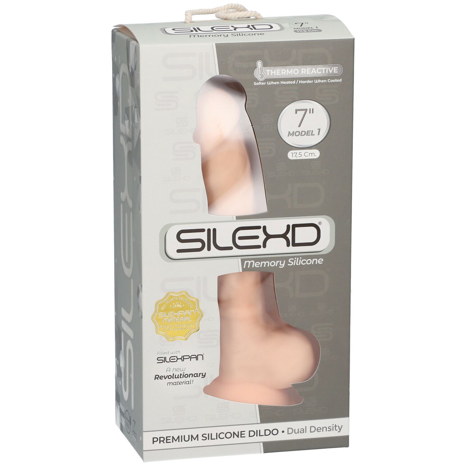 SILEXD Premium Silicone Dildo Modèle 1 Chair 17,5 cm