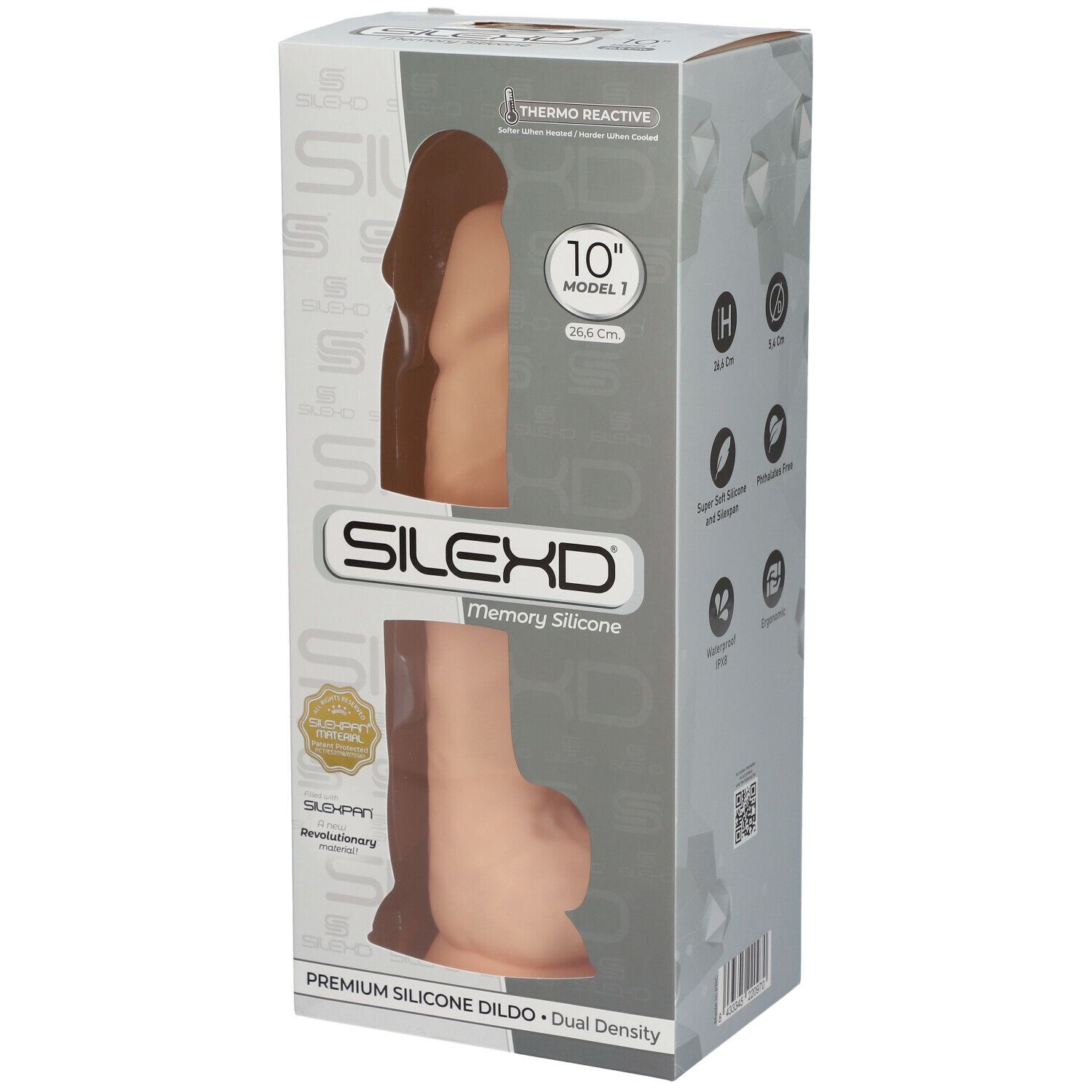 SILEXD Premium Silicone Dildo Modèle 5 Chair 26,6 cm