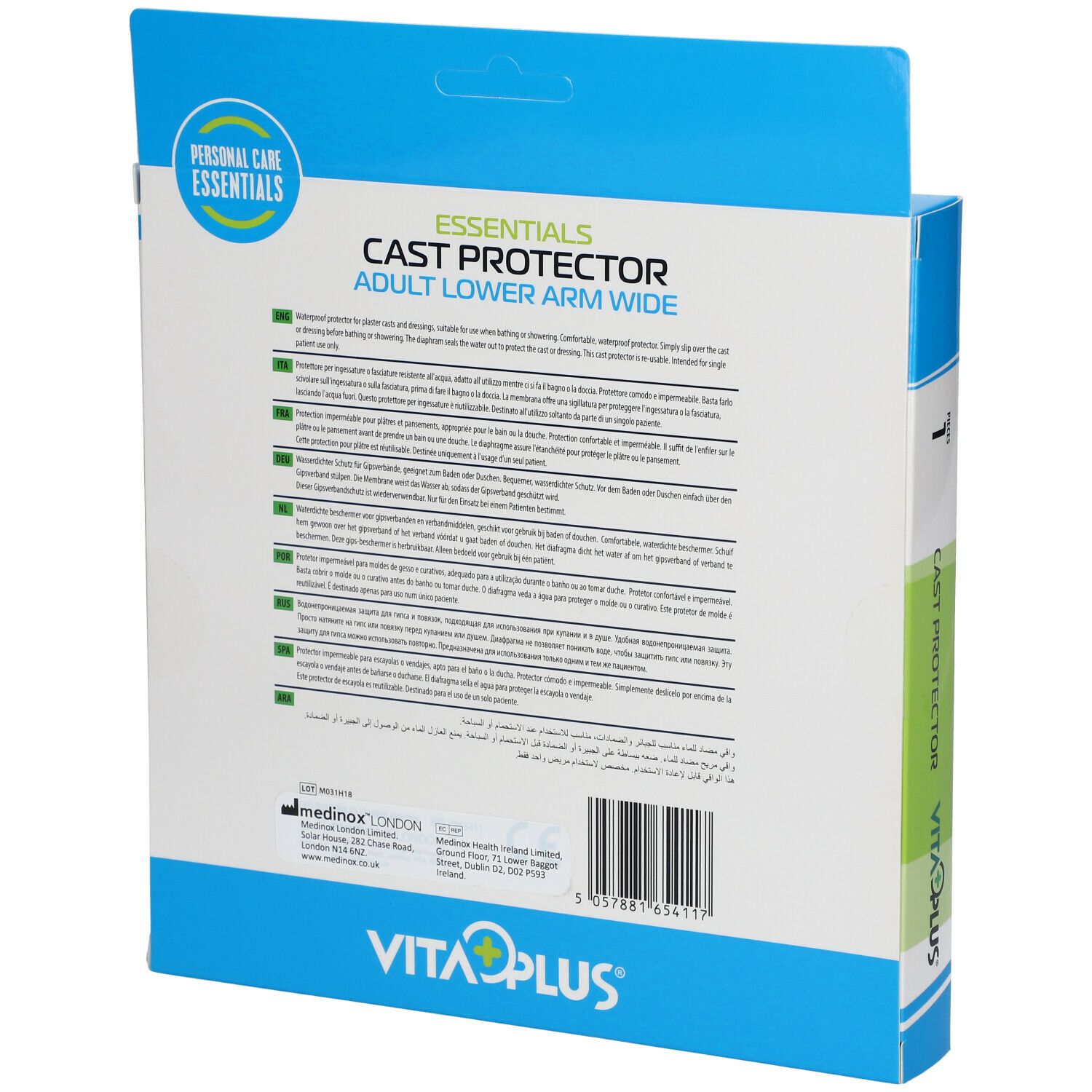 VITA PLUS® PROTECTEUR DE PLÂTRE ADULTE SOUS BRAS