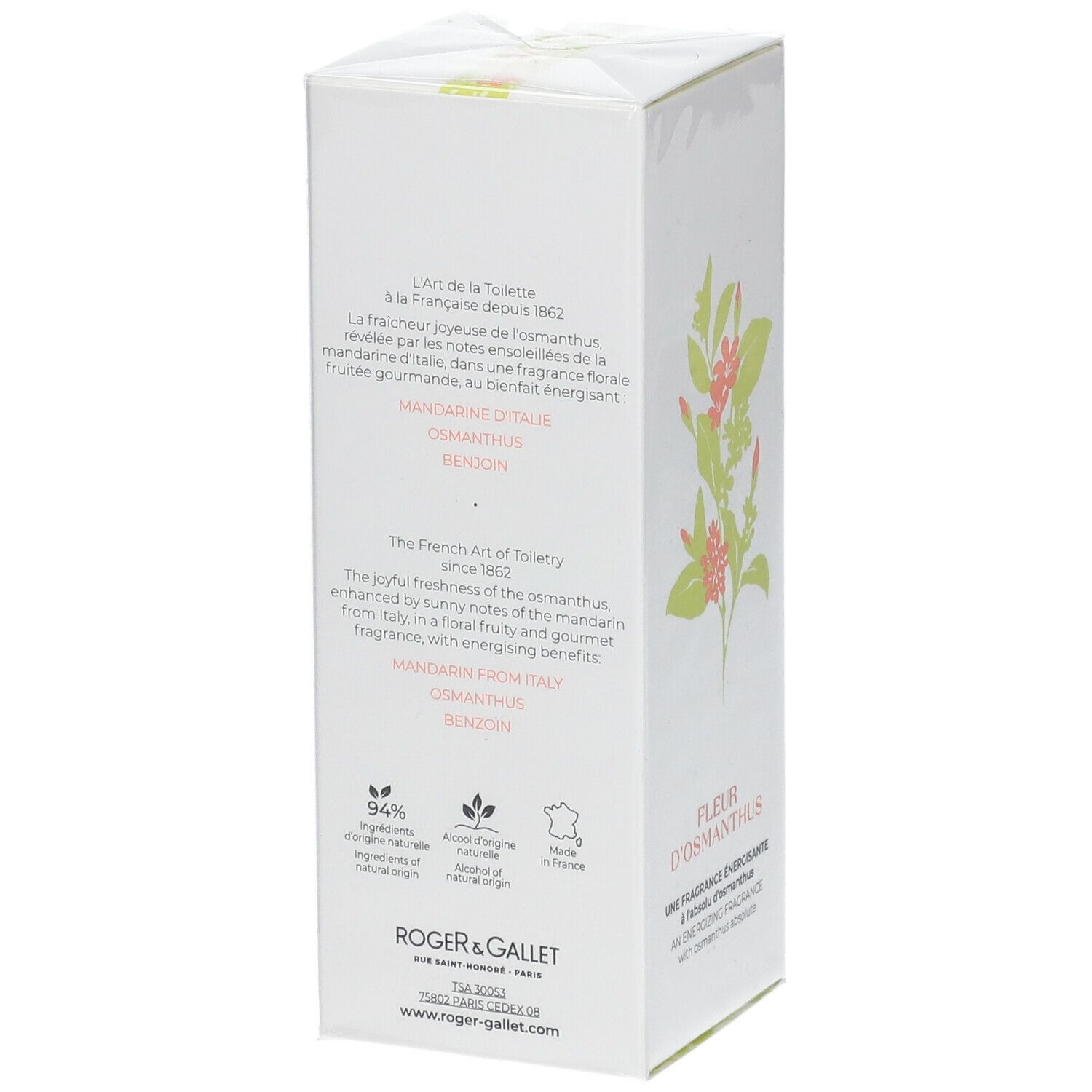 Roger & Gallet Eau Parfumée Bienfaisante FLEUR D'OSMANTHUS