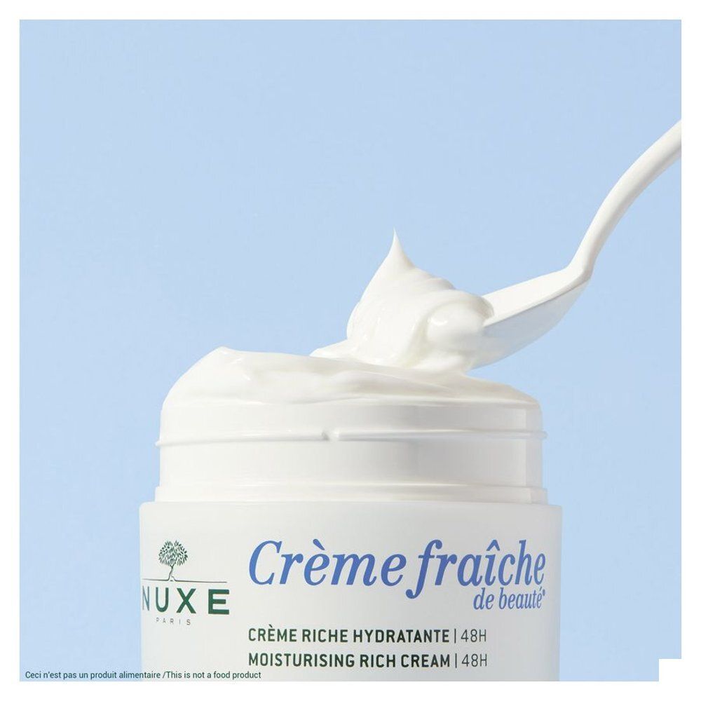 Nuxe Crème fraîche de beauté, côté du pot avec instructions.