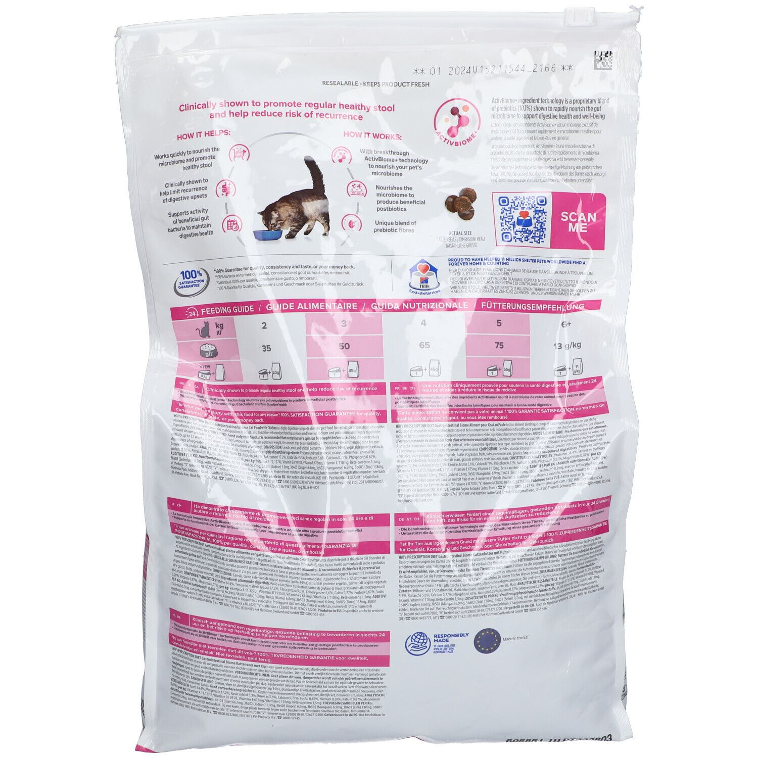 Hill's PRESCRIPTION DIET™ Gastrointestinal Biome Chat 3 kg Redcare