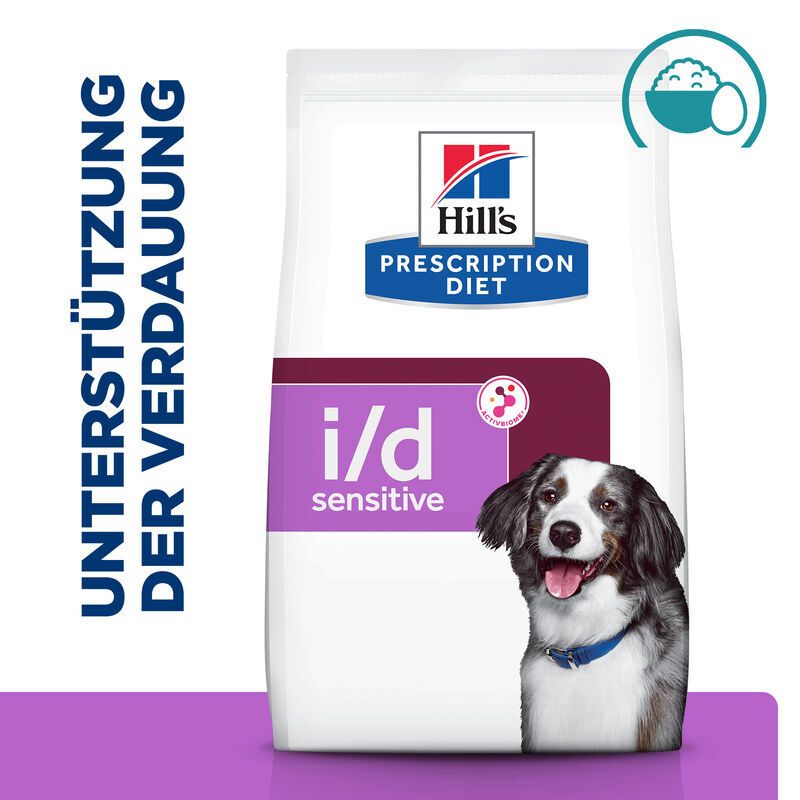 Hill's PRESCRIPTION DIET™ Digestive Care i/d Sensitive Chien à l'Oeuf et au Riz