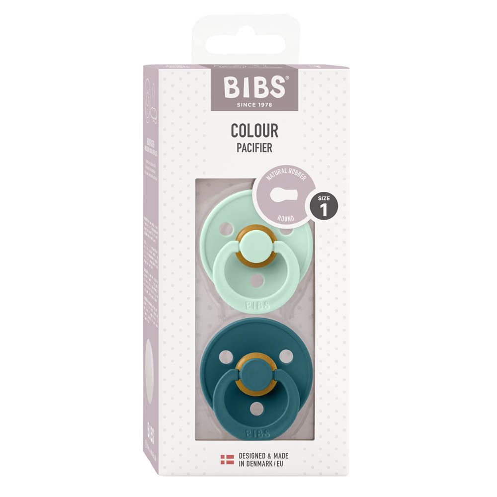 BIBS® BIBS COULEUR Tétines Menthe - Forest Lake 0 - 6 mois Taille 1