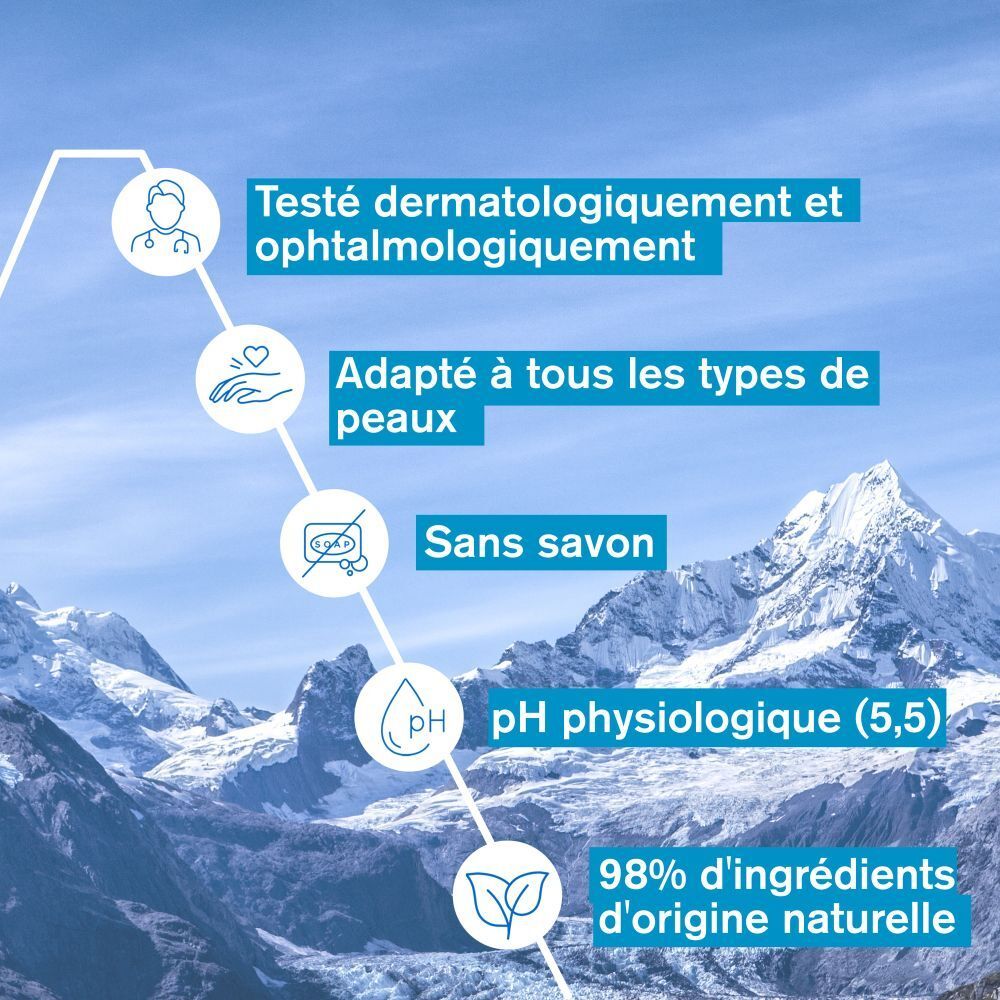 URIAGE Mousse d'eau nettoyante à l'extrait d'delweiss bio