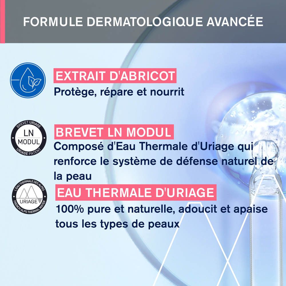 Graphique avec textes. Testé dermatologiquement et ophtalmologiquement, Adapté aux peaux sensibles.