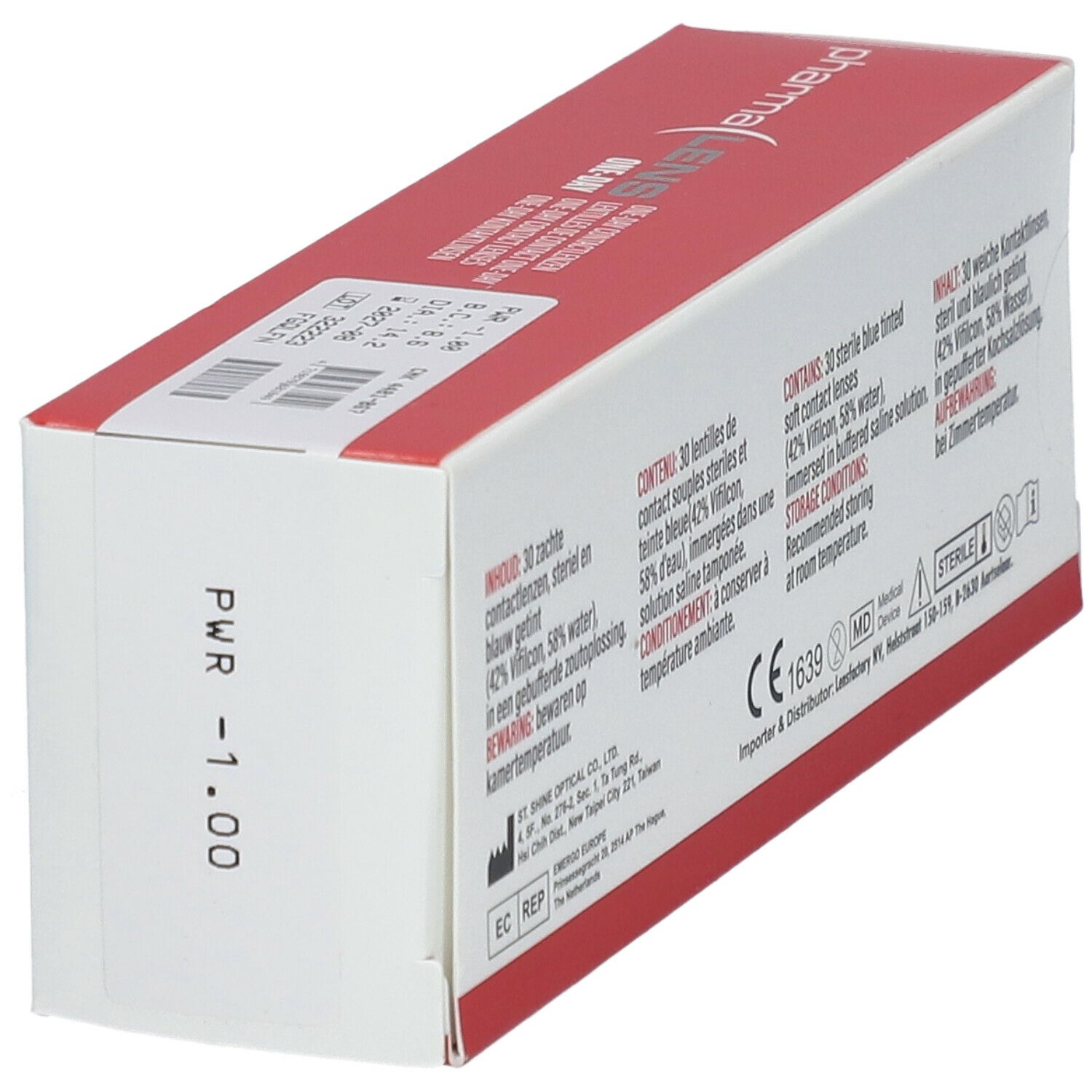 Pharmalens One-Day Lentilles -1,00 30 lentilles