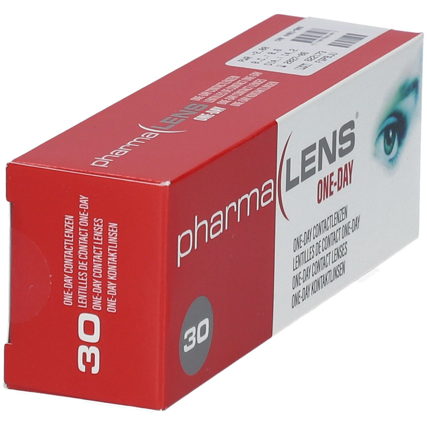 Pharmalens One-Day Lentilles -2,00 30 lentilles