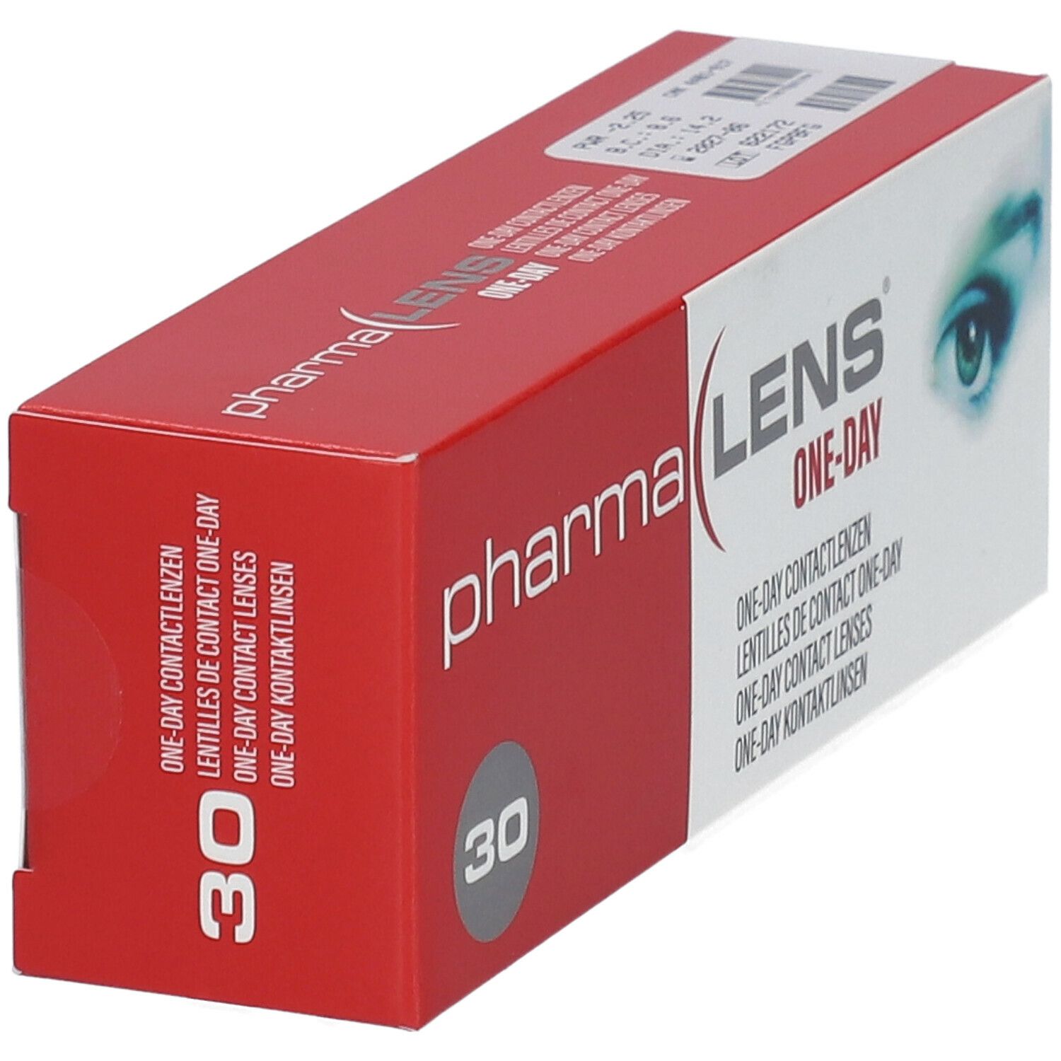 Pharmalens One-Day Lentilles -2,25 30 lentilles