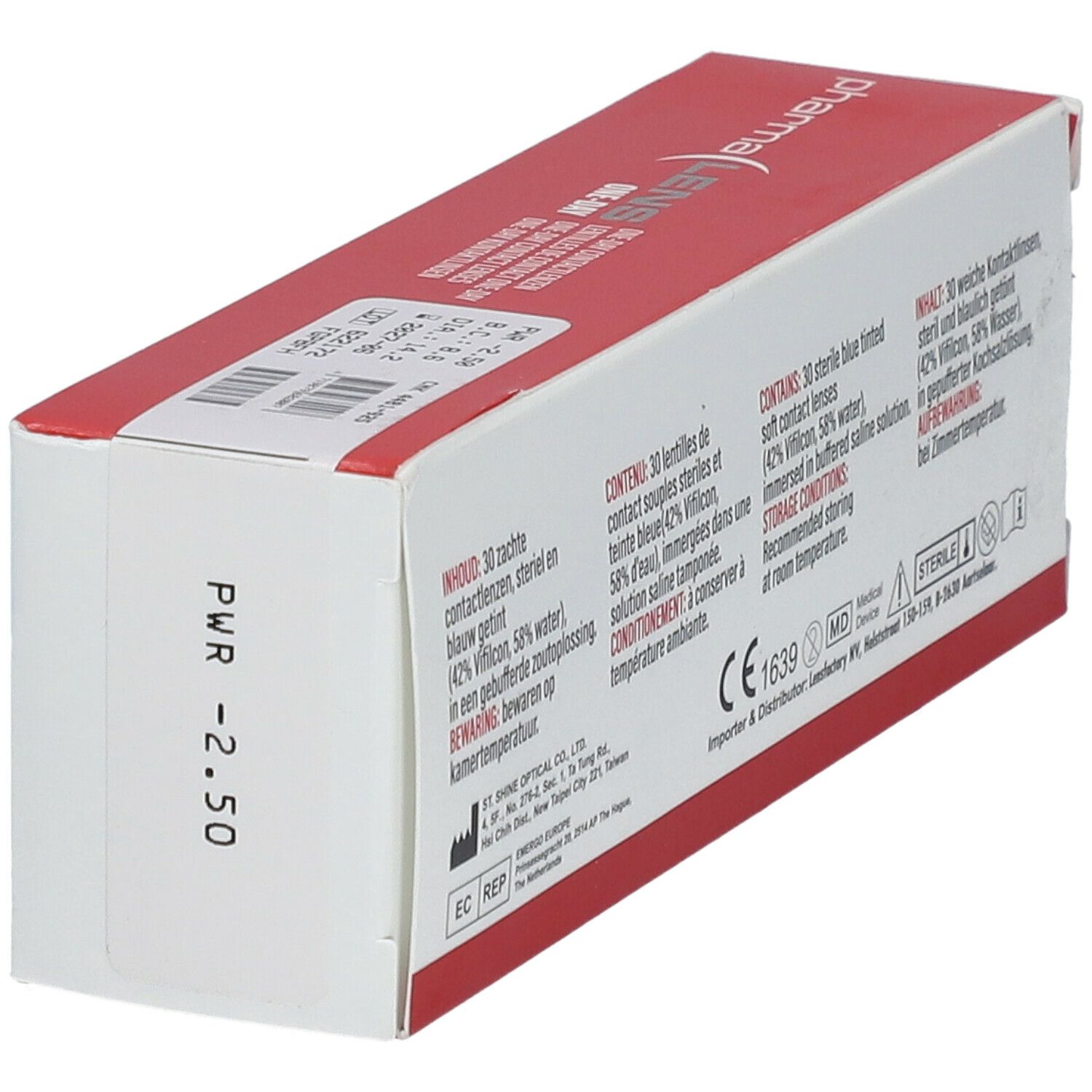 Pharmalens One-Day lentilles -2,50 30 lentilles