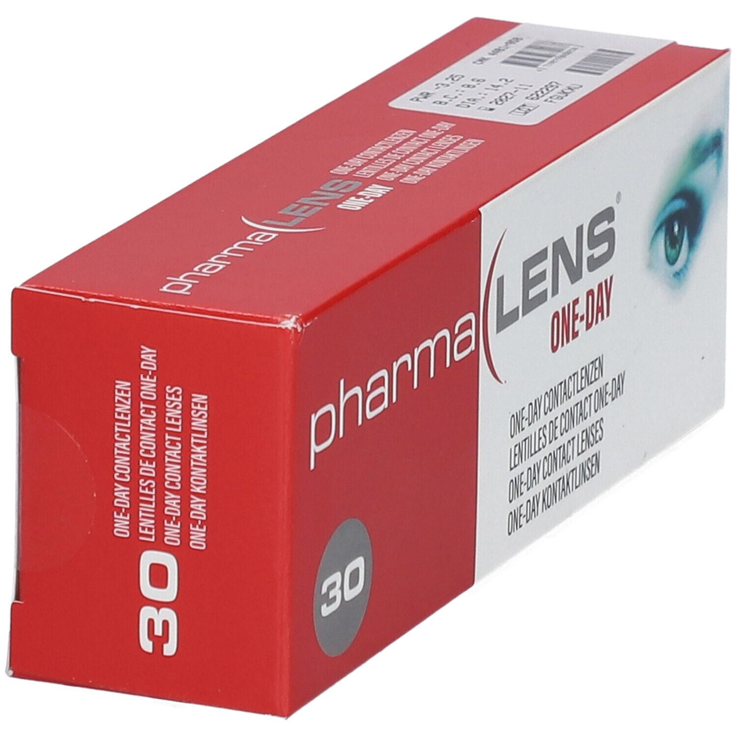 Pharmalens One-Day Lentilles -3,25 30 lentilles