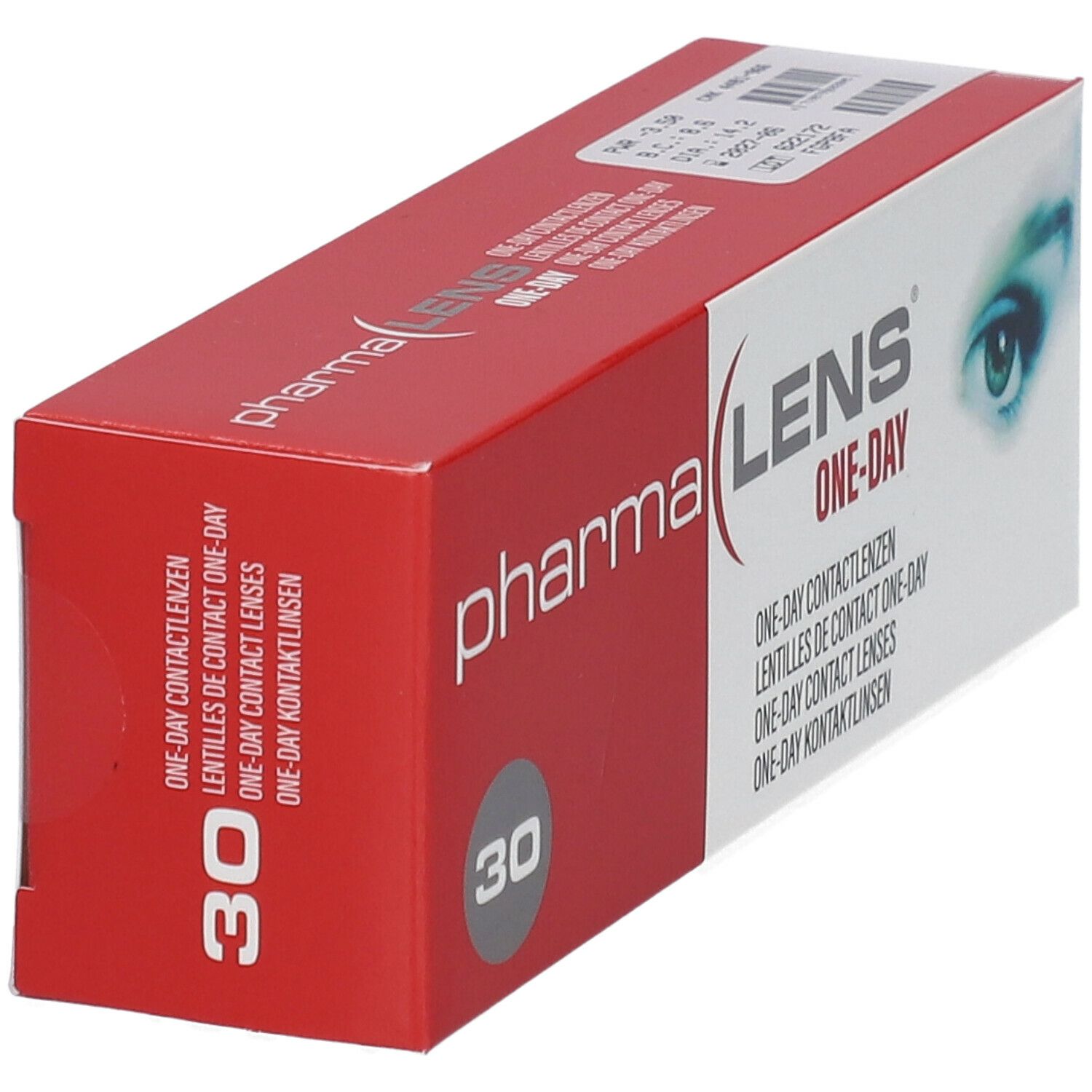 Pharmalens One-Day Lentilles -3,50 30 lentilles