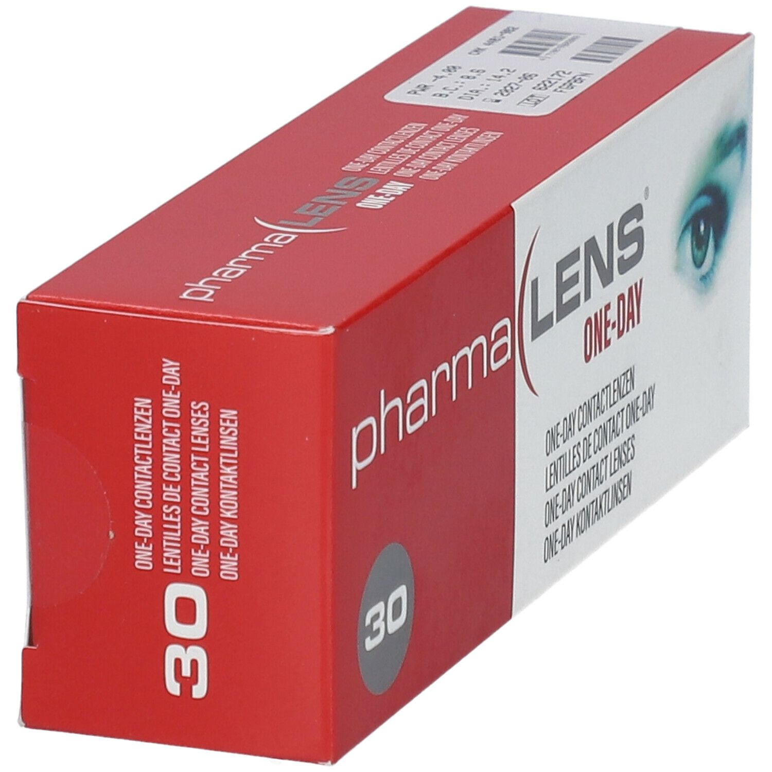 Pharmalens One-Day Lentilles -4,00 30 lentilles