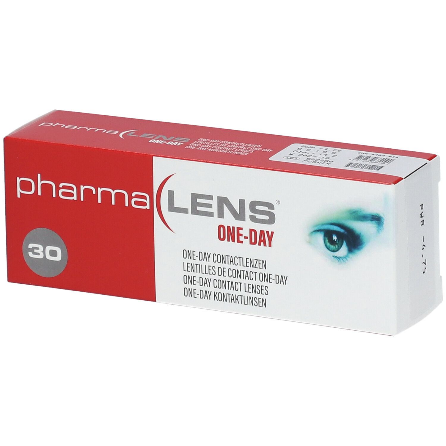 Pharmalens One-Day Lentilles -4,75 30 lentilles