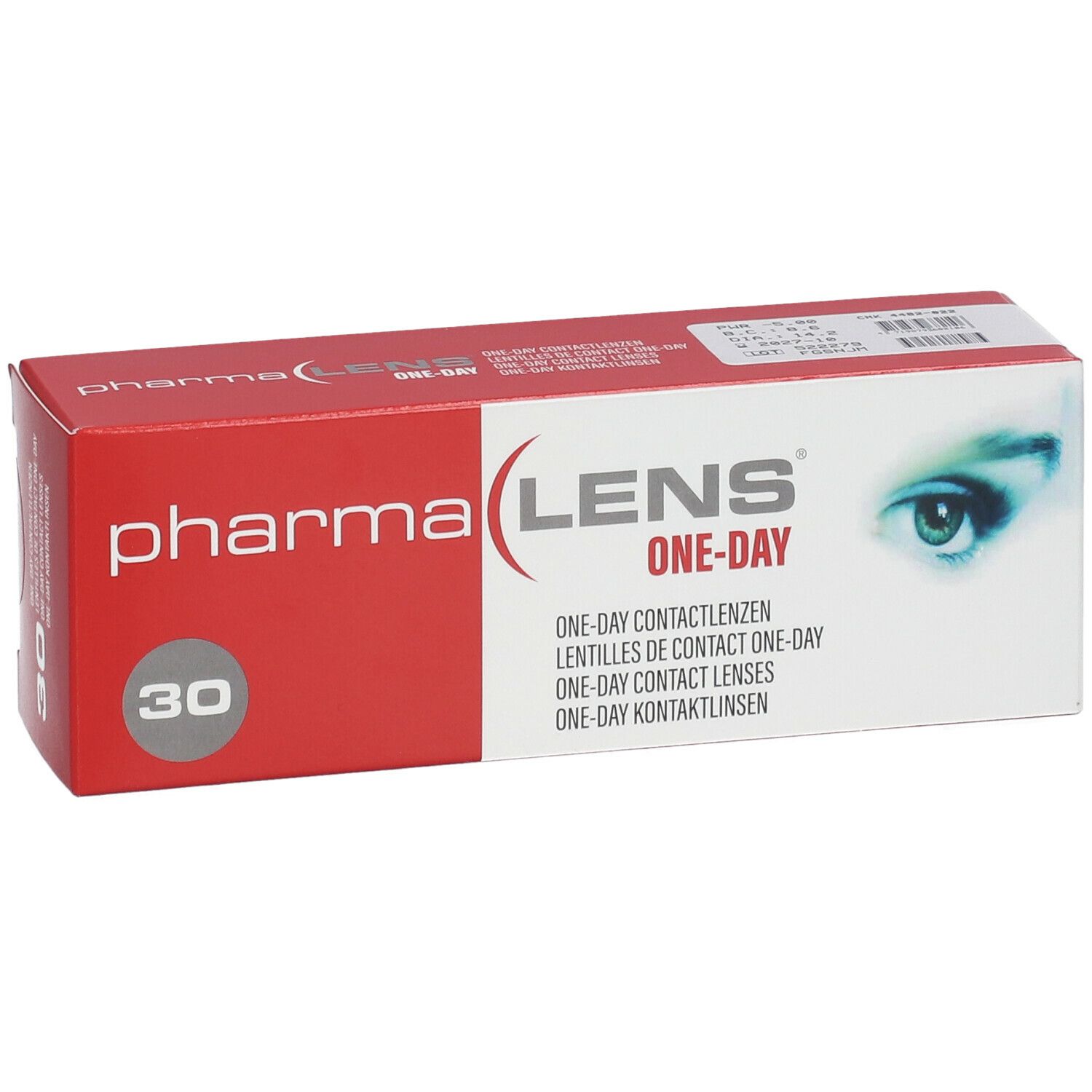 Pharmalens One-Day Lentilles -5,00 30 lentilles