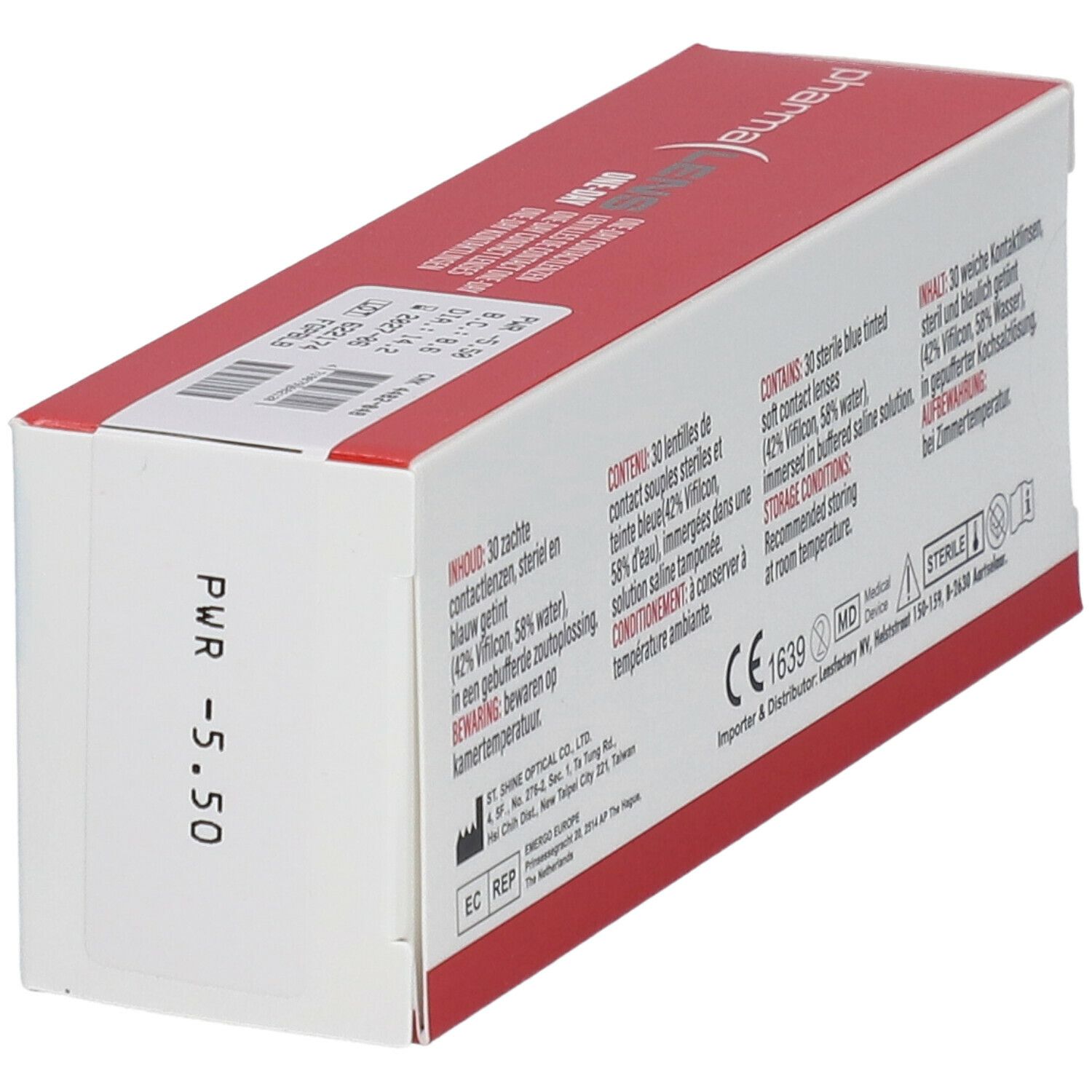 Pharmalens One-Day Lentilles -5,50 30 lentilles