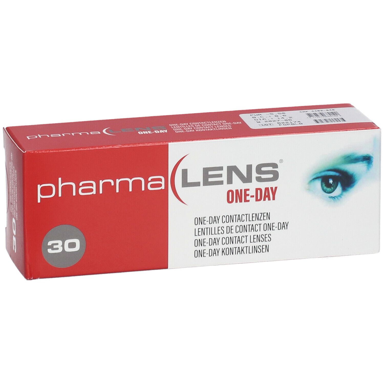 Pharmalens One-Day Lentilles -5,50 30 lentilles