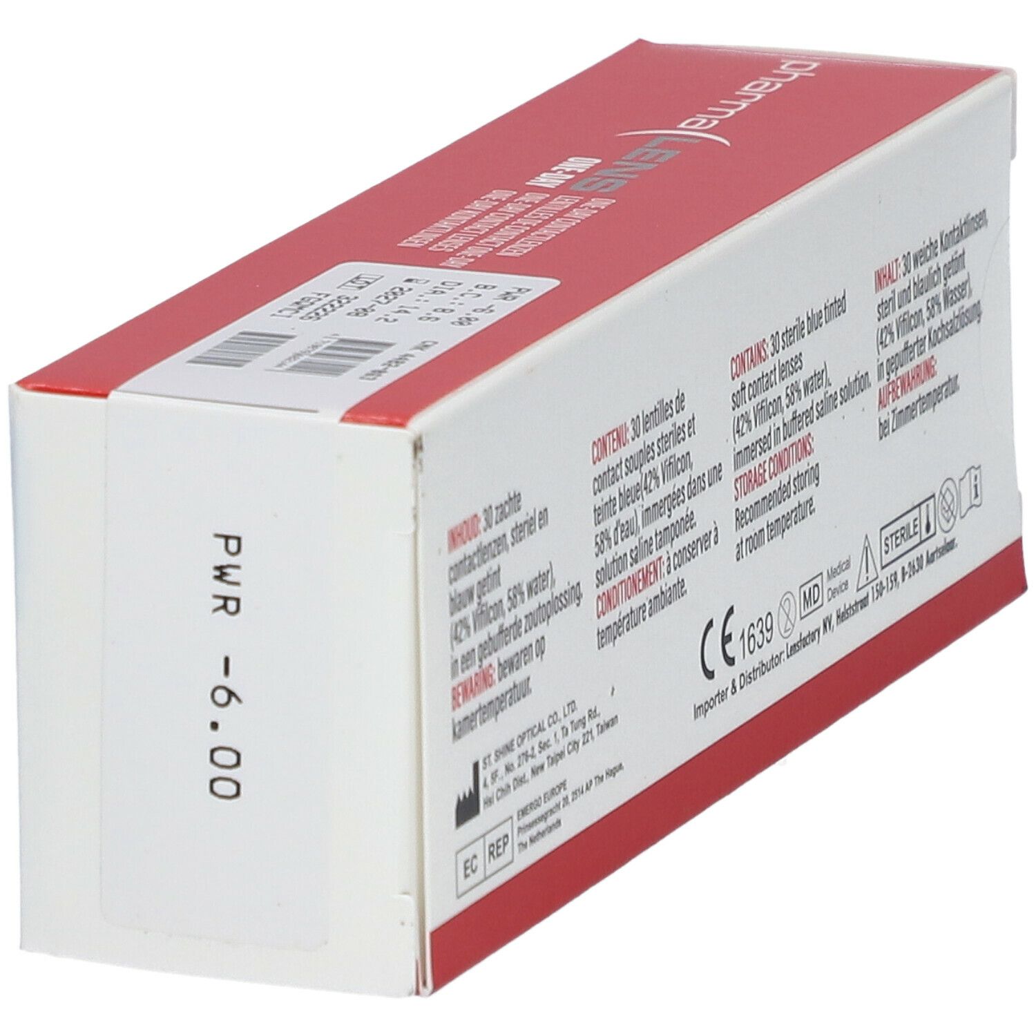 Pharmalens One-Day Lentilles -6,00 30 lentilles