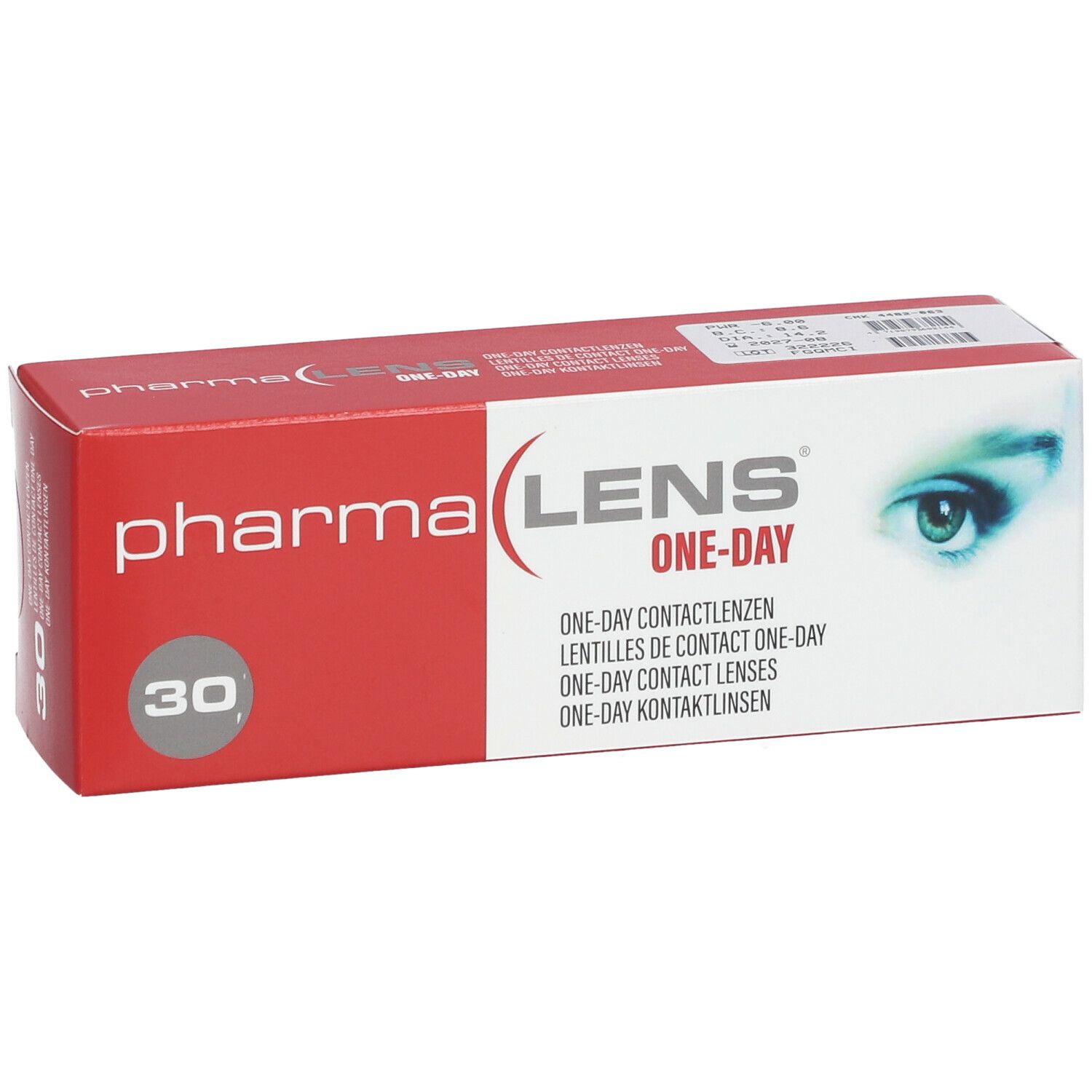 Pharmalens One-Day Lentilles -6,00 30 lentilles