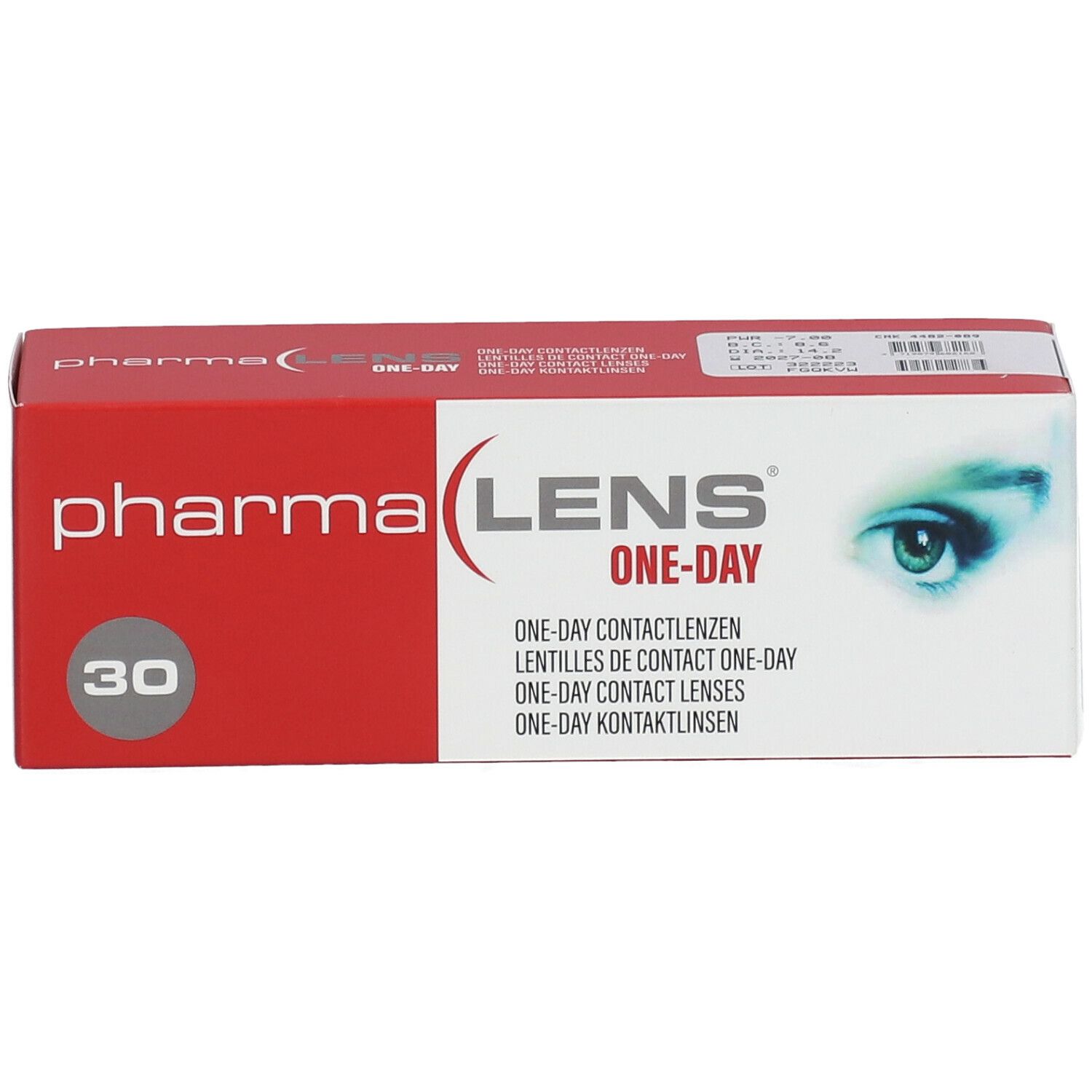 Pharmalens One-Day Lentilles -7,00 30 lentilles