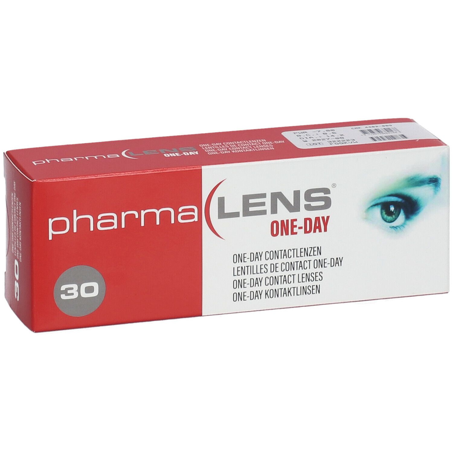 Pharmalens One-Day Lentilles -7,00 30 lentilles