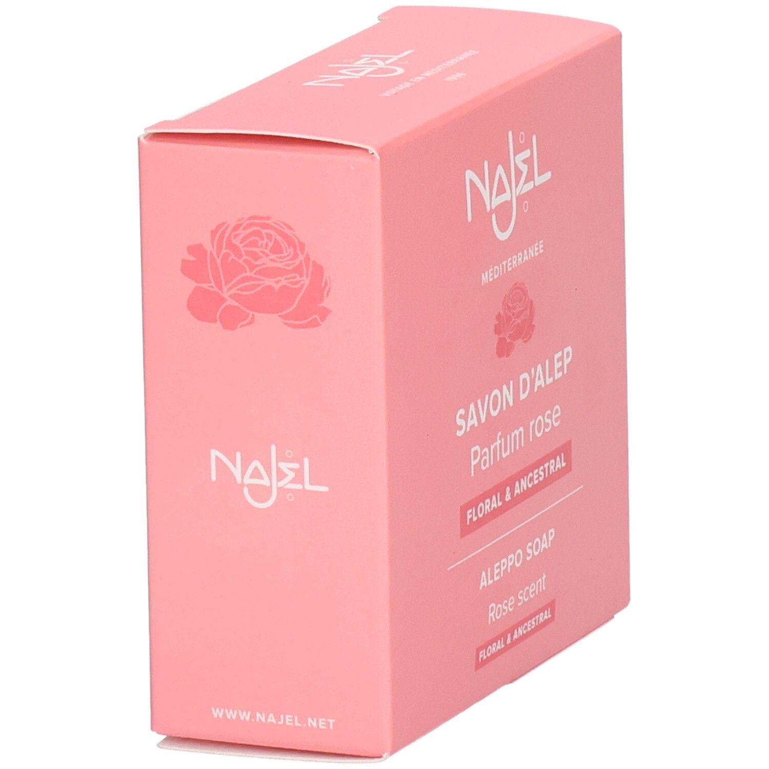 Najel Savon d'Alep Parfum Rose, 100g.
